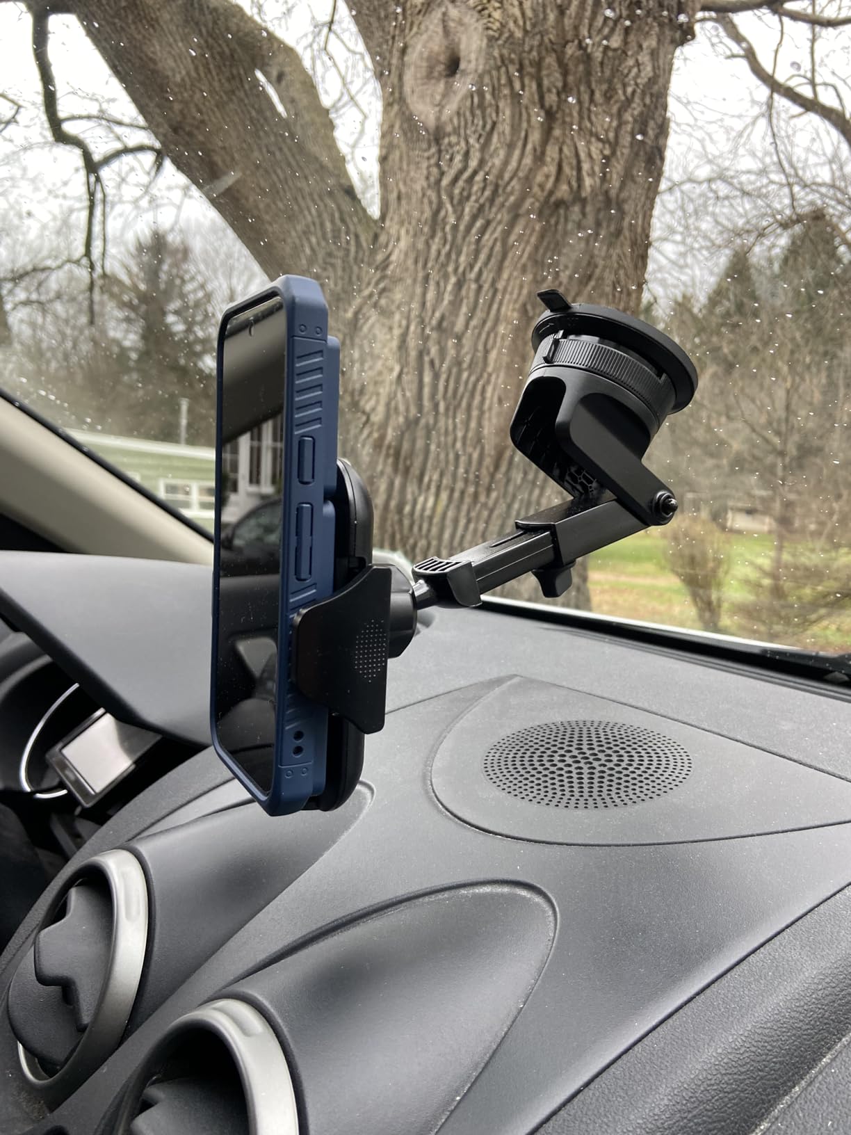 [2025 True Military-Grade] Car Phone Holder VANMASS [Upgraded Strongest Suction & Clip] Cell Phone Mount for Dashboard Windshield Vent Wall,Truck Cradle Stand for iPhone 17 Pro Max 16 15 14 13 Android - Customer Photo 2