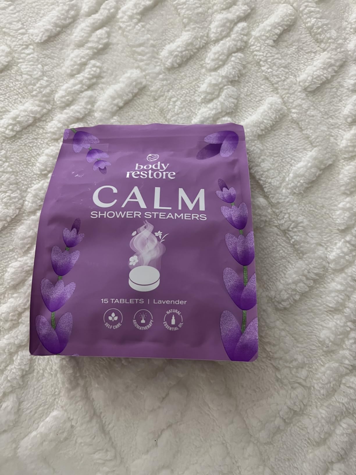 Body Restore Shower Steamers Aromatherapy 15 Pack - Christmas Stocking Stuffers, Birthday Gifts for Women, White Elephant, Relaxation, Self Care for Men - Lavender Customer Review Body Restore Shower Steamers Aromatherapy 15 Pack - Christmas Stocking Stuffers, Birthday Gifts for Women, White Elephant, Relaxation, Self Care for Men - Lavender - Customer Photo 1