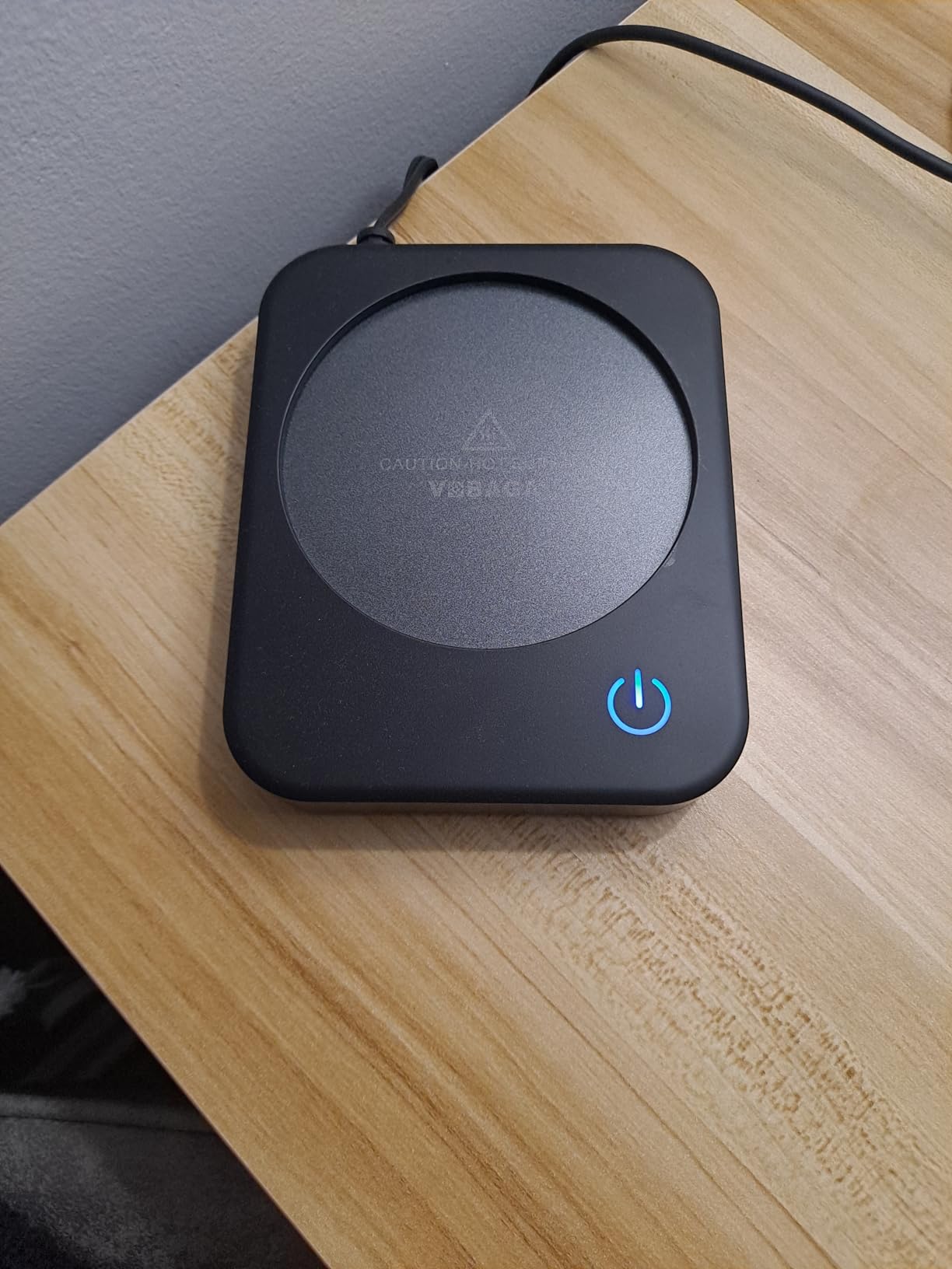 VOBAGA Coffee Mug Warmer for Desk with Auto Shut Off & 3-Temp Settings, Coffee Cup Warmer with Smart Safety Alert Home Office Accessory, Perfect for Coffee, Tea, Milk (No Mug) - Customer Photo 4