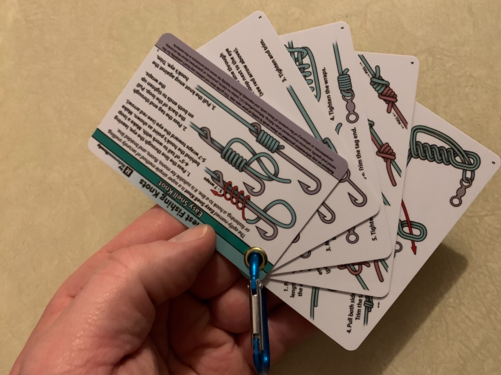 Easiest Fishing Knots: Waterproof Guide on How to Tie 12 Simple Fishing Knots with Mini Carabiner, Perfect for Beginners Customer Review Easiest Fishing Knots: Waterproof Guide on How to Tie 12 Simple Fishing Knots with Mini Carabiner, Perfect for Beginners - Customer Photo 5