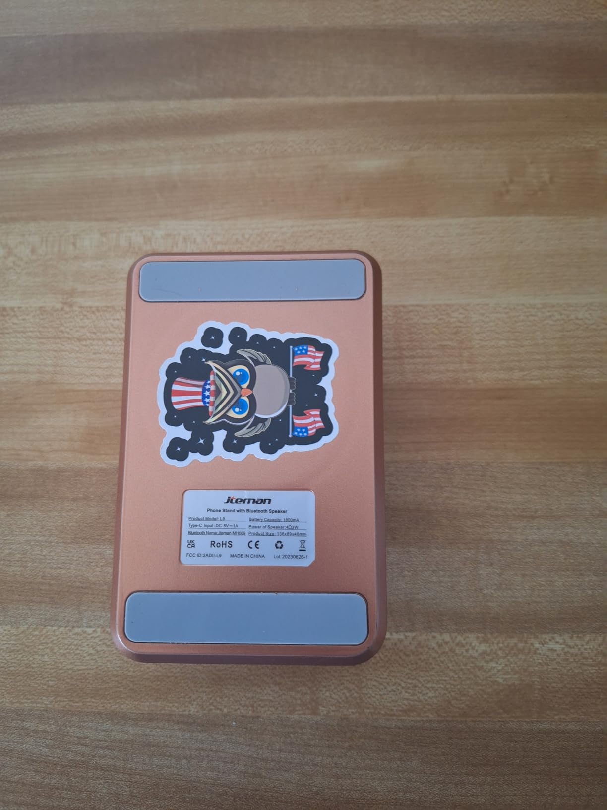 Cell Phone Stand with Wireless Bluetooth Speaker and Anti-Slip Base HD Surround Sound Perfect for Home and Outdoors with Bluetooth Speaker for Desk Compatible with iPhone/ipad/Samsung Galaxy Customer Review Cell Phone Stand with Wireless Bluetooth Speaker and Anti-Slip Base HD Surround Sound Perfect for Home and Outdoors with Bluetooth Speaker for Desk Compatible with iPhone/ipad/Samsung Galaxy - Customer Photo 1