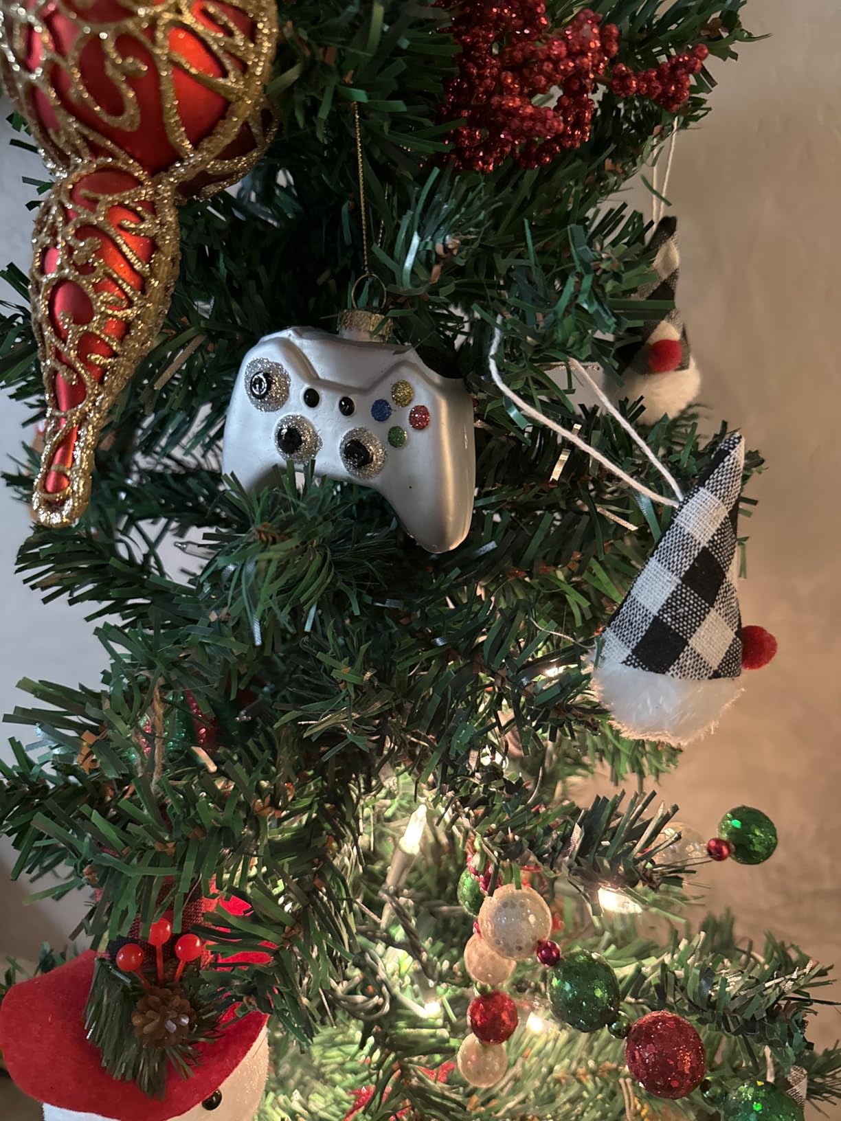 JOYIN Christmas Taco and Burrito Ornament, 2 pcs Glass Blown Set Handcrafted for Tree Hanging Ornament Outdoor Christmas Decorations Indoor - Customer Photo 1