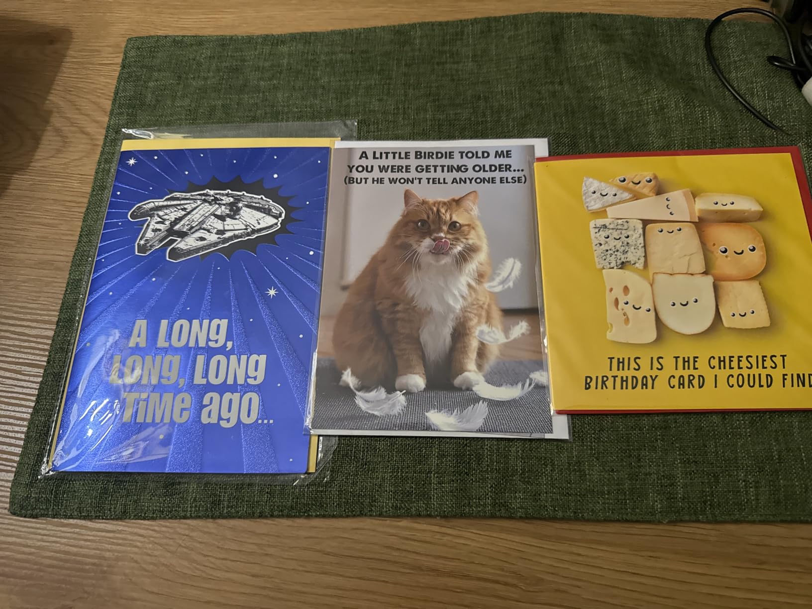 Hallmark Star Wars Funny Birthday Card with Sound (Long, Long, Long Time Ago) Customer Review Hallmark Star Wars Funny Birthday Card with Sound (Long, Long, Long Time Ago) - Customer Photo 1