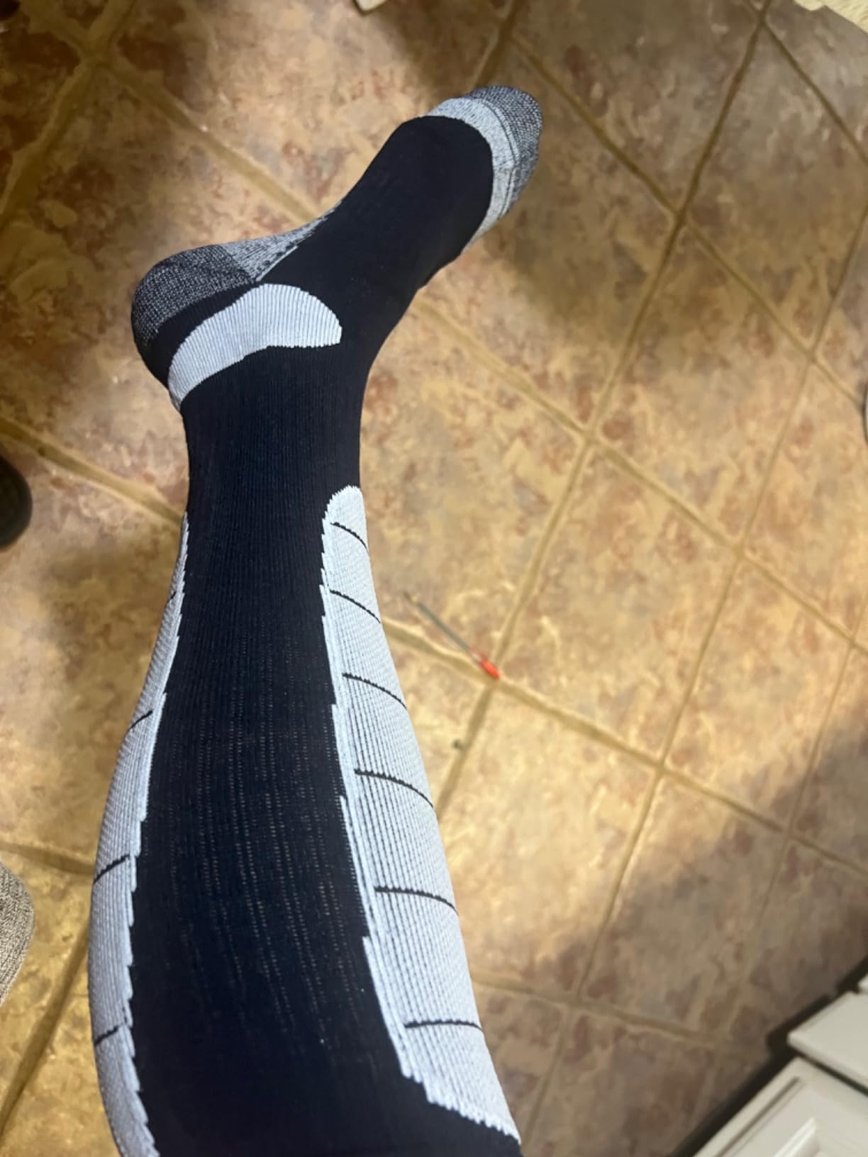 Hylaea Merino Wool Ski Socks, Cold Weather Socks for Snowboarding, Snow, Winter, Thermal Knee-high Warm Socks, Hunting - Customer Photo 2