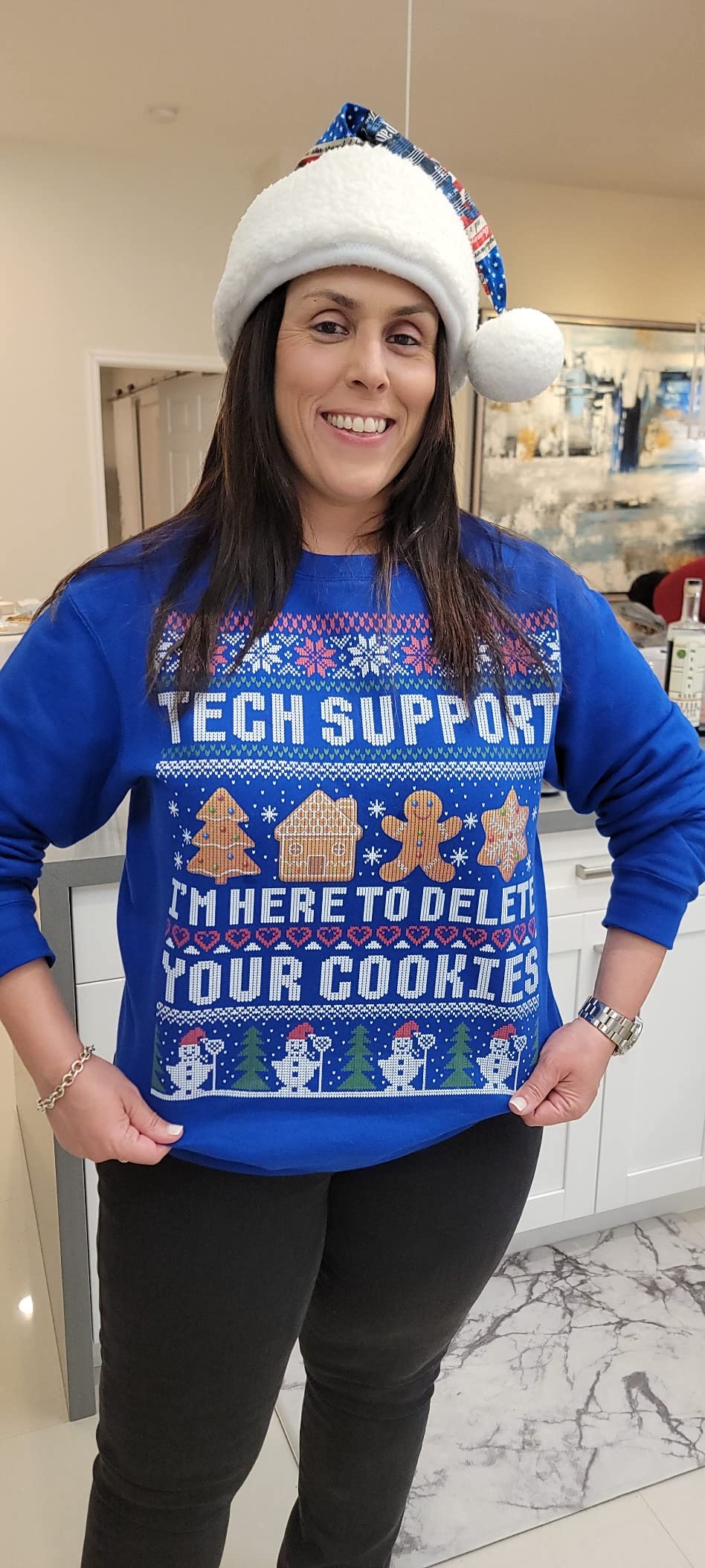 Funny Christmas Tech Support Shirt Computer Programmer Gift Sweatshirt - Customer Photo 1