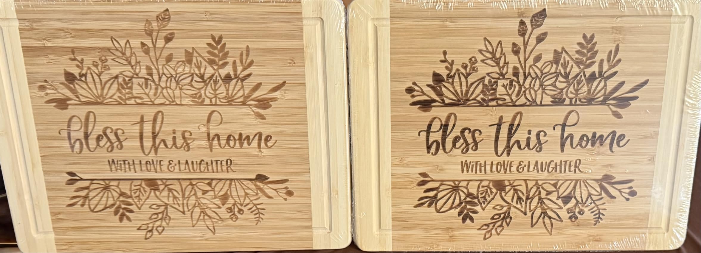 House Warming Gifts New Home, Engraved Cutting Board Housewarming Gifts, New Home Gift Ideas for New Homeowner, New House Gifts for Women Men Couple Neighbor Friend Family - Bless This Home - Customer Photo 1