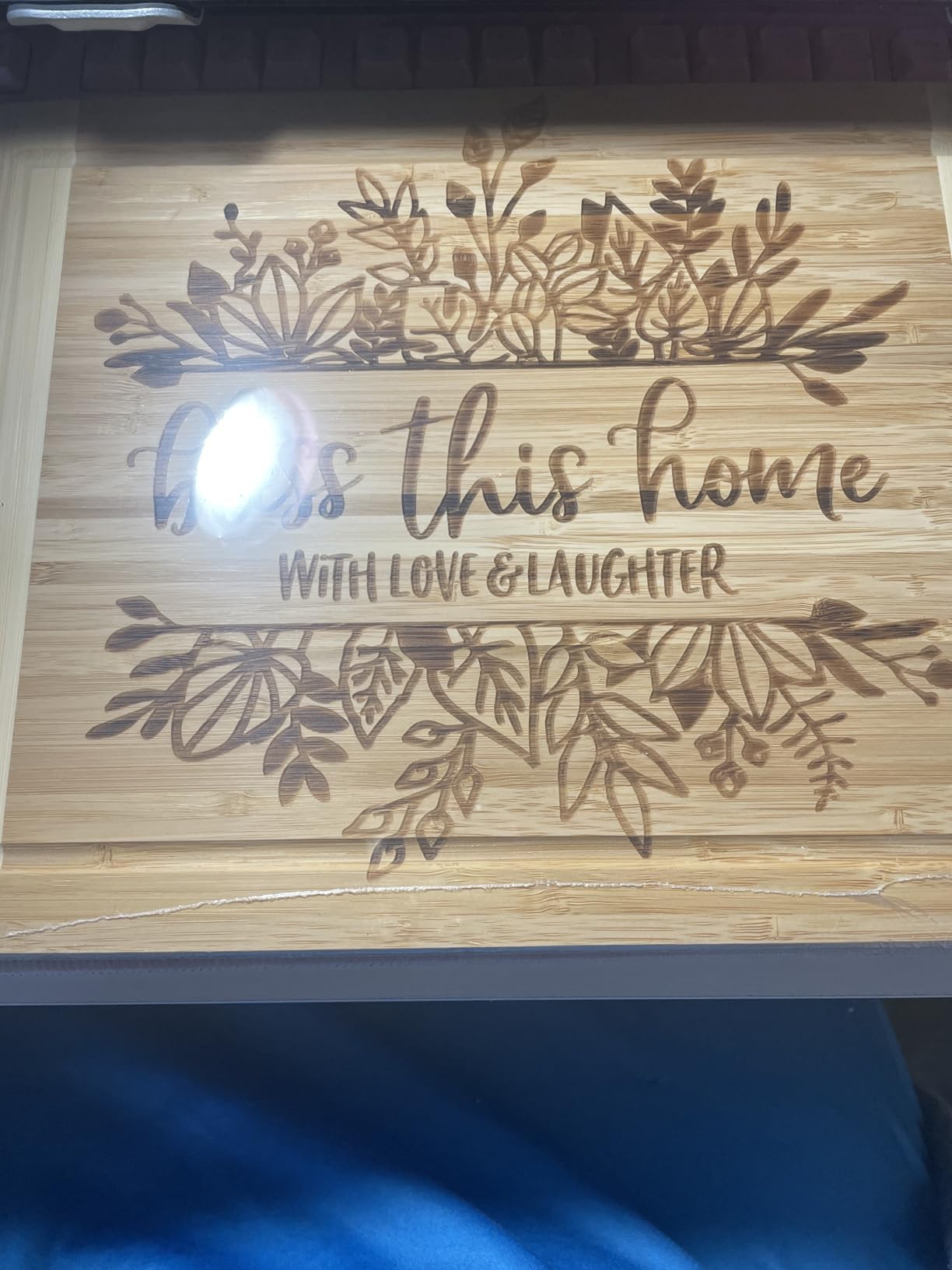 House Warming Gifts New Home, Engraved Cutting Board Housewarming Gifts, New Home Gift Ideas for New Homeowner, New House Gifts for Women Men Couple Neighbor Friend Family - Bless This Home - Customer Photo 2