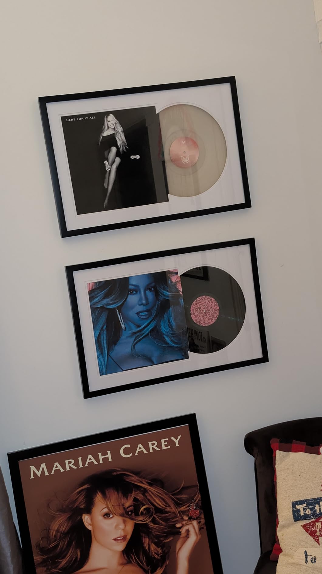 MCS Double Matte Record Album Frame, 16.5x25 Record Frame, Black for LP Vinyl Record & Jacket Display (1-Pack) - Customer Photo 1