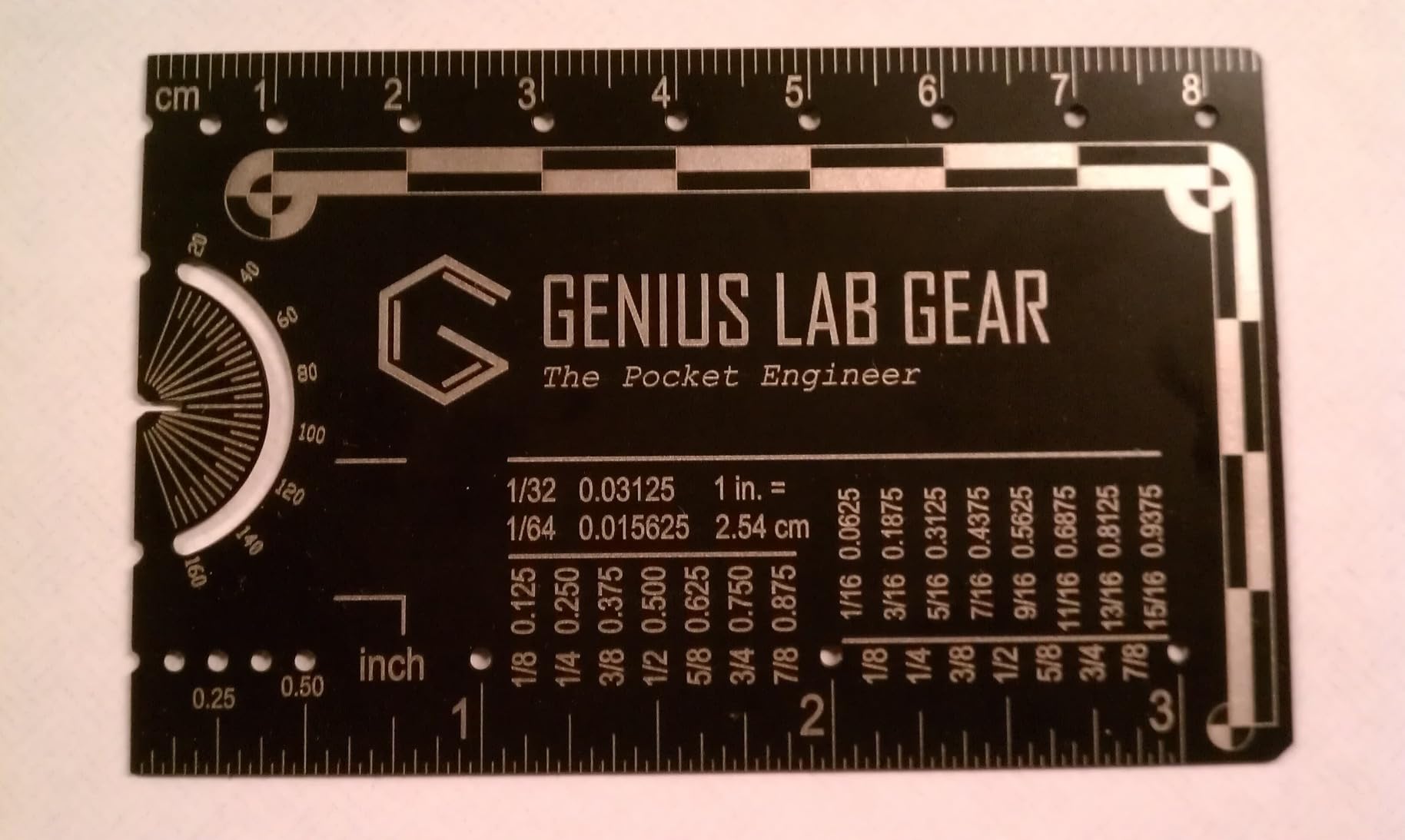 The Authentic Pocket Engineer - Small Metal Engineering Ruler Protractor Compass Scale, Techie Graduation Gadget Multitool, Mechanical/Civil Engineers Gift, Metric Mini 3 Inch Tool- Genius Lab Gear Customer Review The Authentic Pocket Engineer - Small Metal Engineering Ruler Protractor Compass Scale, Techie Graduation Gadget Multitool, Mechanical/Civil Engineers Gift, Metric Mini 3 Inch Tool- Genius Lab Gear - Customer Photo 1