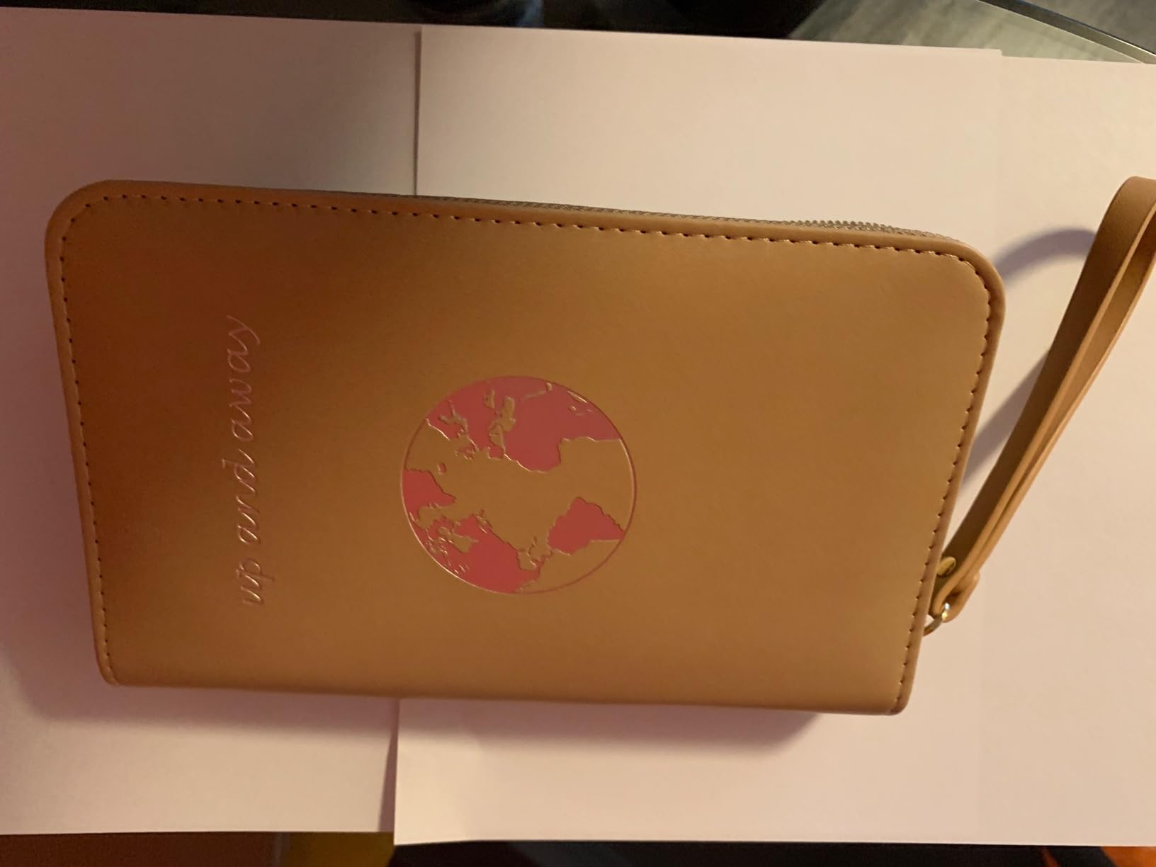 Phone Charging Passport Holder - Travel Wallet with Removable Power Bank holds money, cards, phone, travel docs- RFID Blocking - Compatible with All Phones - Travel Accessories - Customer Photo 1