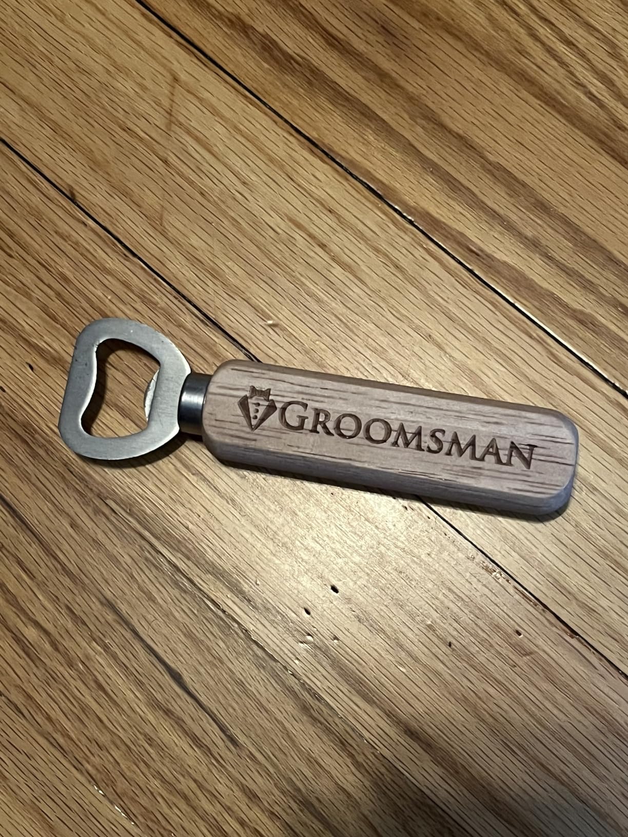 Pongs Set of 10 Wooden Bottle Opener Cap Opener, Groomsmen Gift, Best Man Gift, Wedding Gift, Wedding Favors (9 Groomsman and 1 Best Man) Customer Review Pongs Set of 10 Wooden Bottle Opener Cap Opener, Groomsmen Gift, Best Man Gift, Wedding Gift, Wedding Favors (9 Groomsman and 1 Best Man) - Customer Photo 1