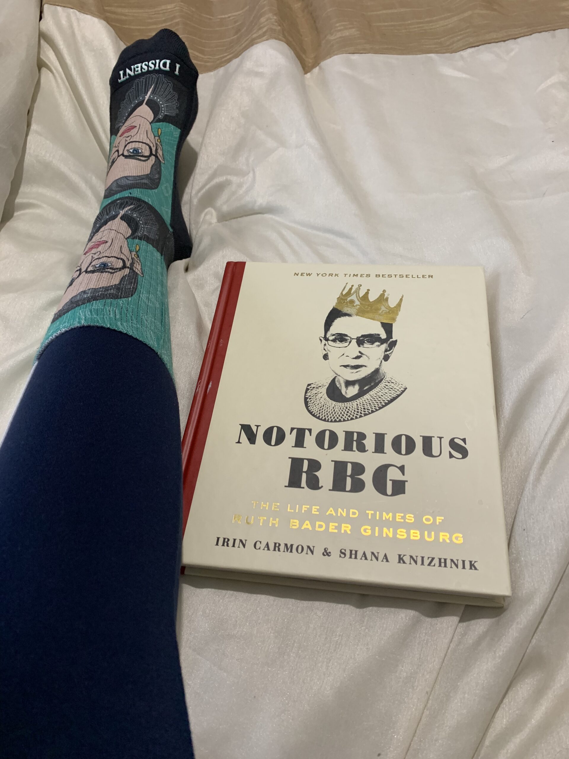 Good Luck Sock Women's Ruth Bader Ginsburg, Judge, Feminist Socks, Adult - Customer Photo 2