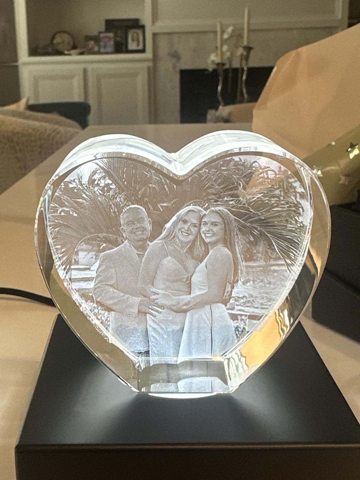 ArtPix 3D Crystal Photo, Christmas Personalized Gifts for Women, Wife, Her, Mom, Him, Men, Mother, Great Xmas Customized Unique Gift Idea with Your Own Photo, Custom Glass 3D Laser Etched Picture Customer Review ArtPix 3D Crystal Photo, Christmas Personalized Gifts for Women, Wife, Her, Mom, Him, Men, Mother, Great Xmas Customized Unique Gift Idea with Your Own Photo, Custom Glass 3D Laser Etched Picture - Customer Photo 4