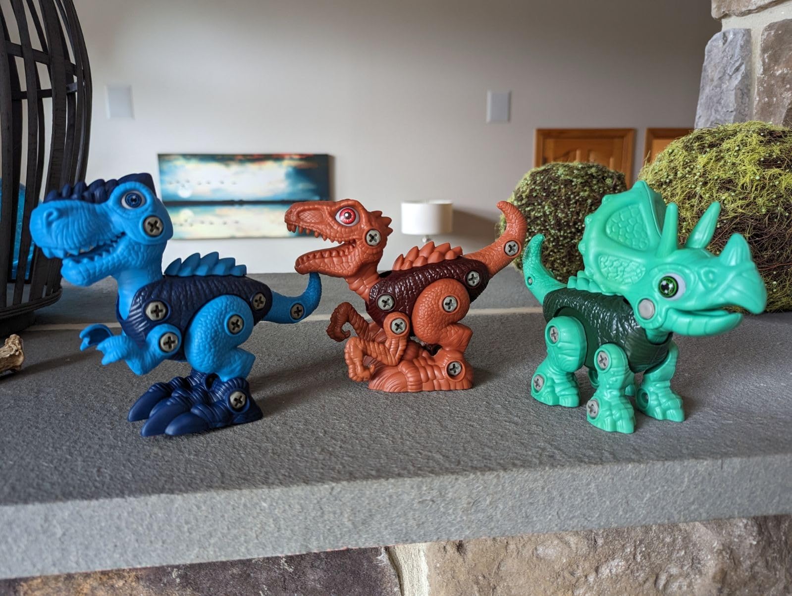 Laradola Dinosaur Toys for 3 4 5 6 7 8 Year Old Boys, Take Apart Dinosaur Toys for Kids 3-5 5-7 STEM Construction Building Kids Toy with Electric Drill, Party Christmas Birthday Gifts Boys Girls - Customer Photo 2