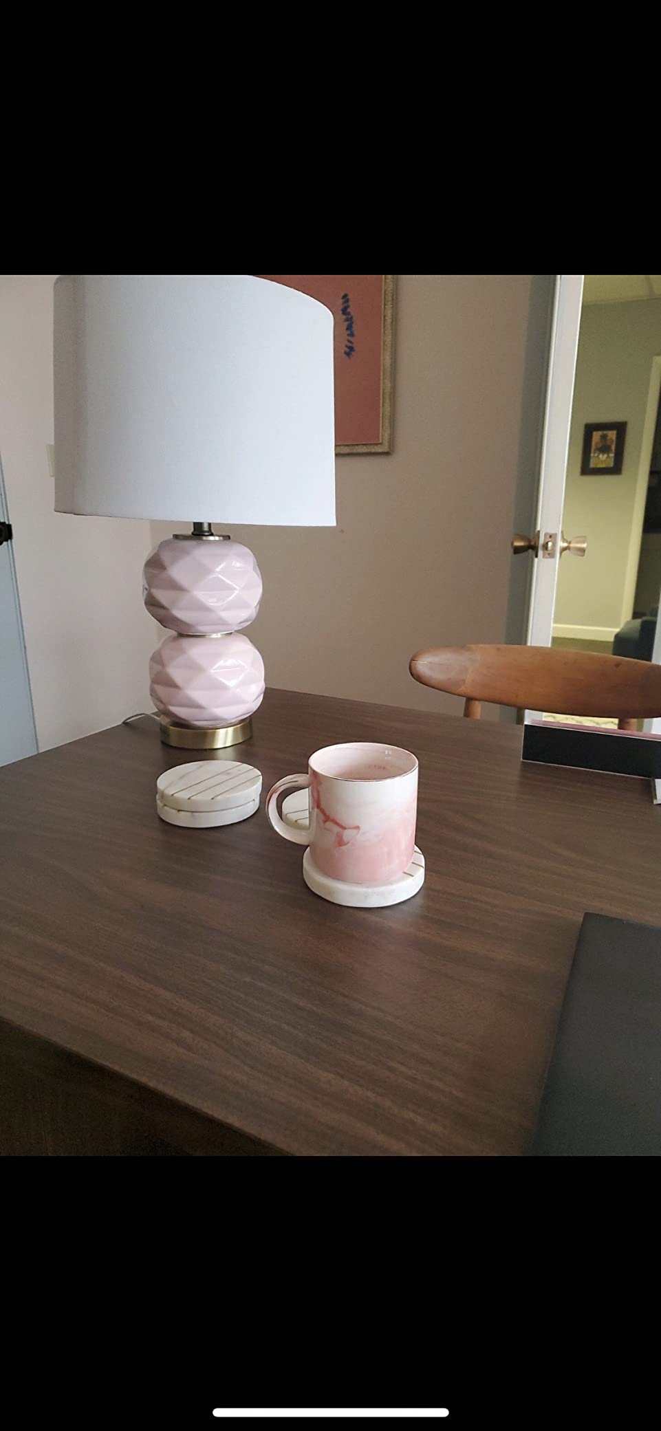 Psychology Gifts Funny Gift Idea for Psychologist, Psychiatrist, Therapist, School Counselor, Women, Boss, Mom, Coworker, Graduation - Keep Talking I'm Diagnosing You - Pink Coffee Mug 11.5oz Cup - Customer Photo 1