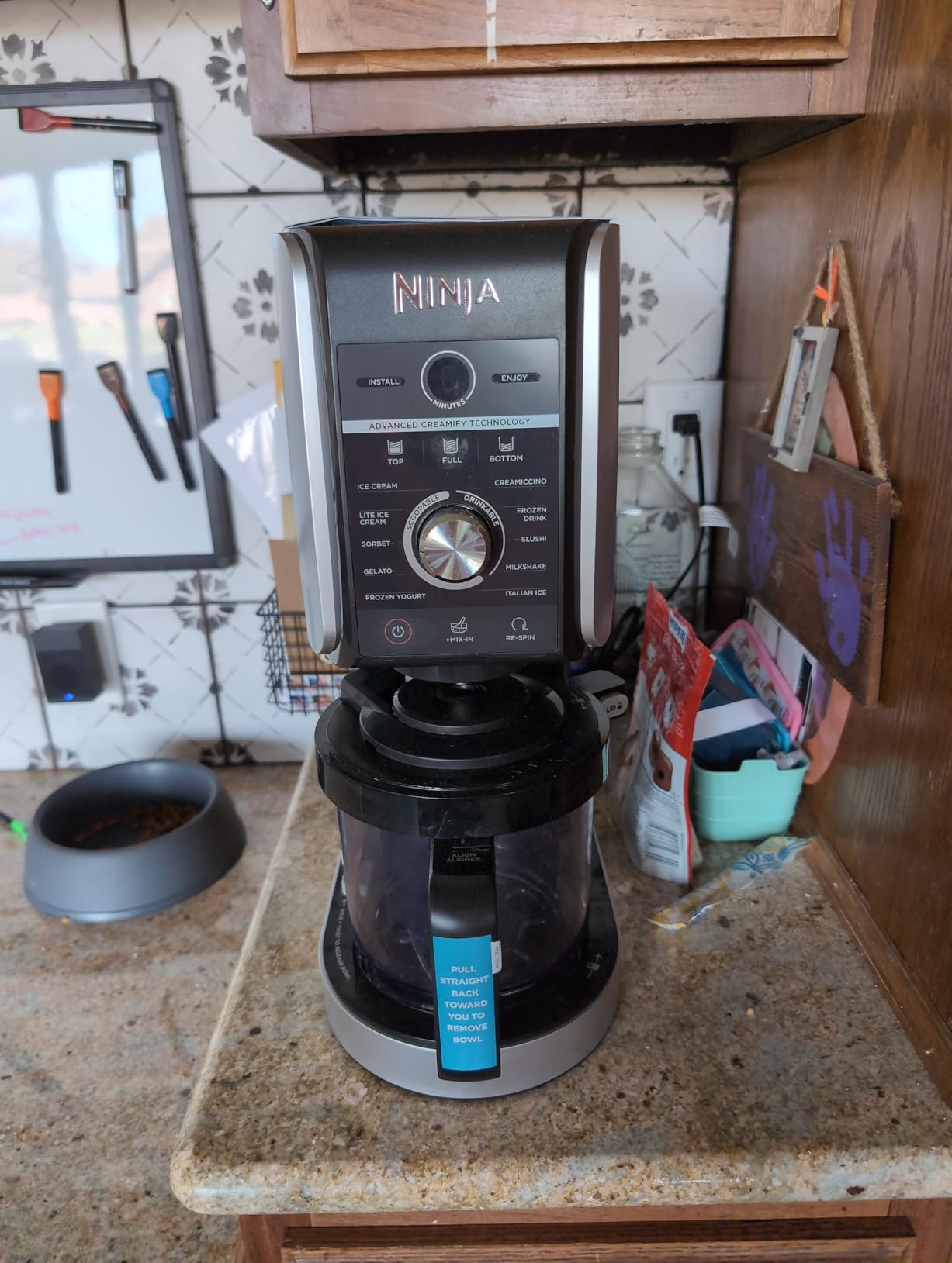 Ninja NC301 CREAMi Ice Cream Maker, for Gelato, Mix-ins, Milkshakes, Sorbet, Smoothie Bowls & More, 7 One-Touch Programs, with (2) Pint Containers & Lids, Compact Size, Perfect for Kids, Silver - Customer Photo 1