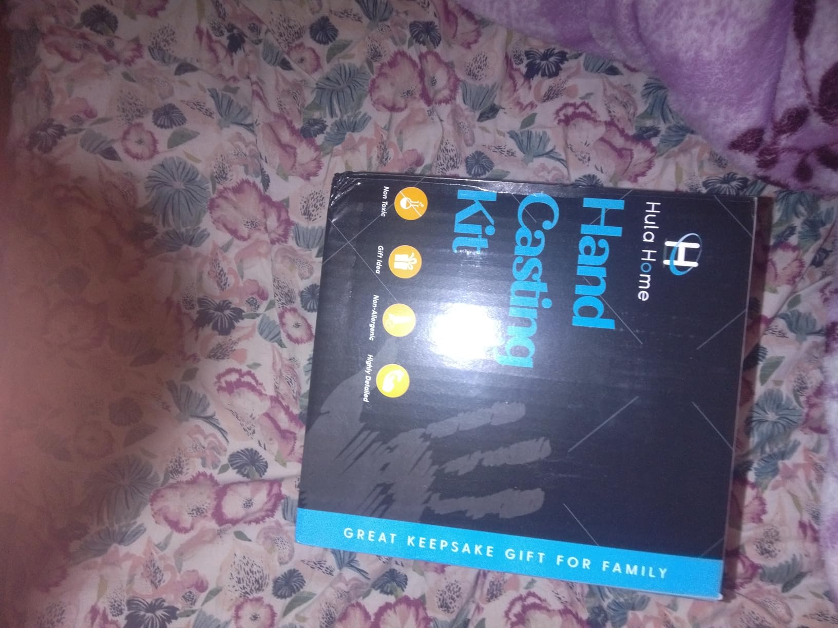 Hula Home Hand Casting Kit for Couples or Family with Mounting Plaque | Anniversary DIY Gifts Her & Him, Keepsake Sculpture Wedding Kids, - Customer Photo 1