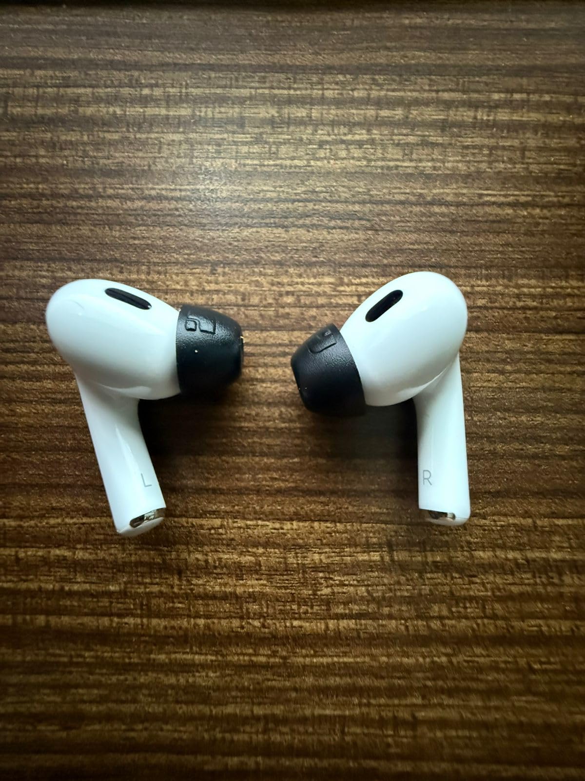 Foam Masters Ultra-Premium Memory Foam Ear Tips for AirPods Pro 1st & 2nd Gen | 3 Pairs | New Ver. | Secure Fit | Super Comfort | Better Noise Cancel | Replacement Buds (Assorted S/M/L, Black) Customer Review Foam Masters Ultra-Premium Memory Foam Ear Tips for AirPods Pro 1st & 2nd Gen | 3 Pairs | New Ver. | Secure Fit | Super Comfort | Better Noise Cancel | Replacement Buds (Assorted S/M/L, Black) - Customer Photo 1