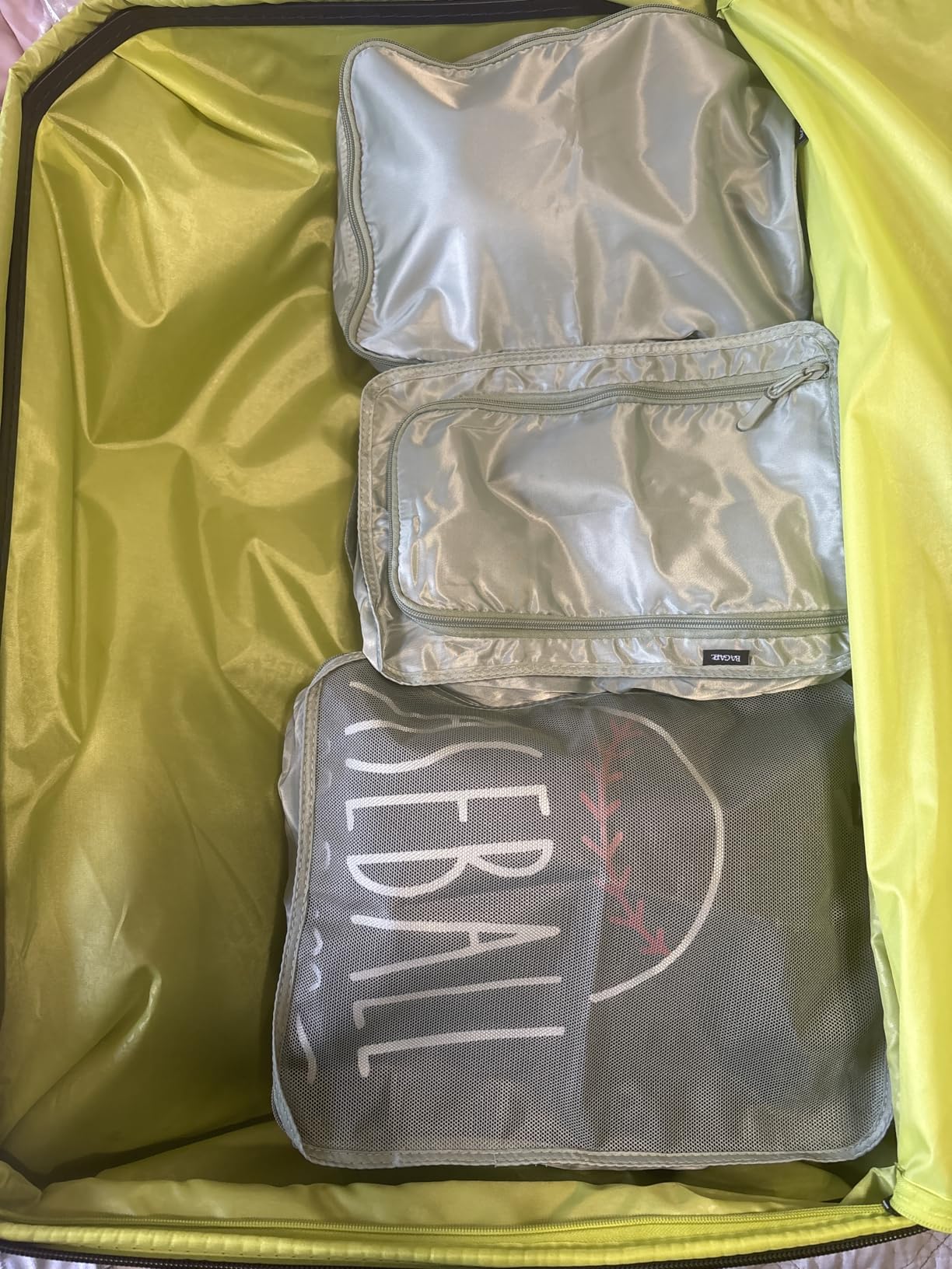 BAGAIL 8 Set Packing Cubes Luggage Packing Organizers for Travel Accessories-Cream - Customer Photo 1