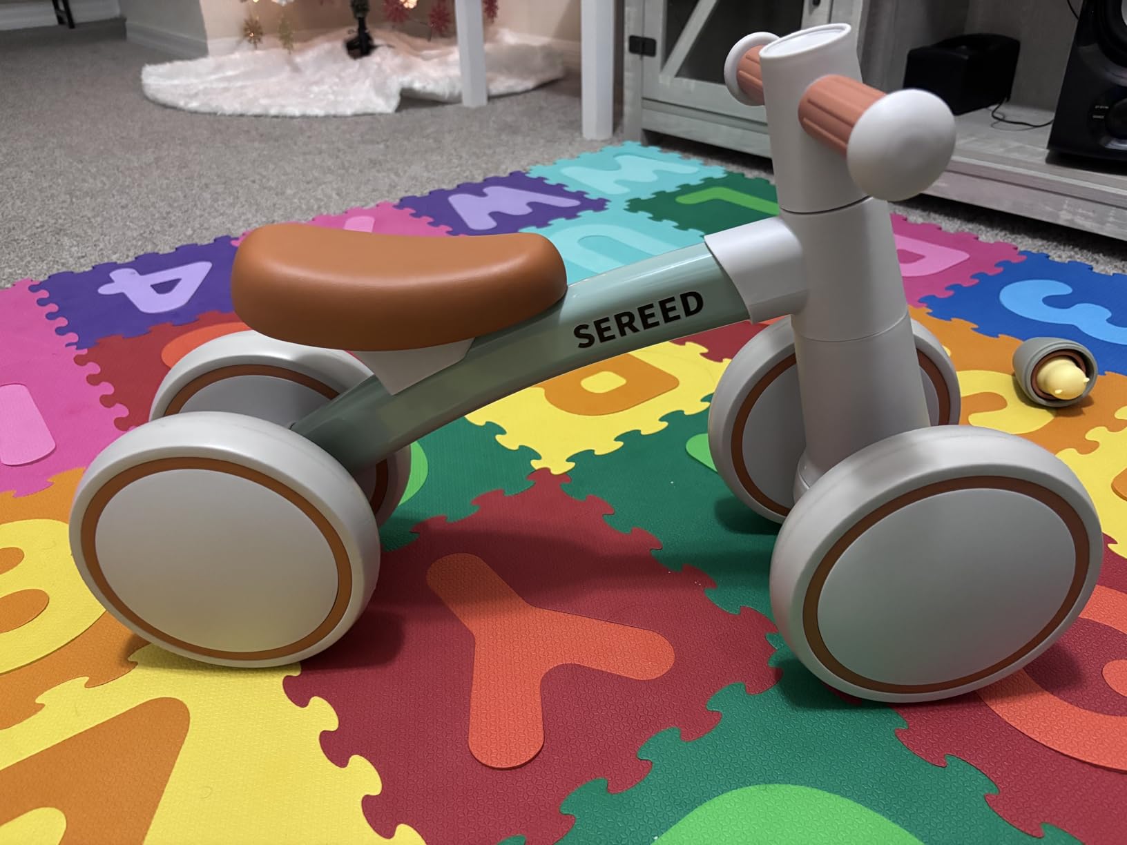 SEREED Baby Balance Bike for 1 Year Old Boys Girls 12-24 Month Toddler Balance Bike, 4 Wheels Toddler First Bike, First Birthday Gifts - Customer Photo 1