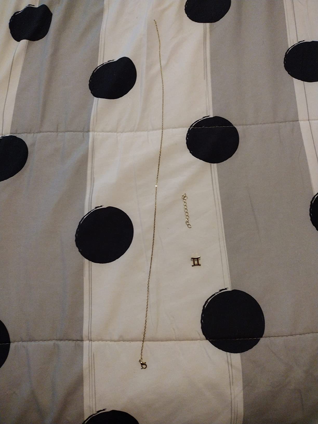 PANTIDE 3Pcs Constellation Zodiac Layer Necklaces for Women Girls, Retro 14K Gold Plated 12 Constellation Pendant Necklace Exquisite Letter Horoscope Old English Zodiac Sign Jewelry Birthday Gift - Customer Photo 1