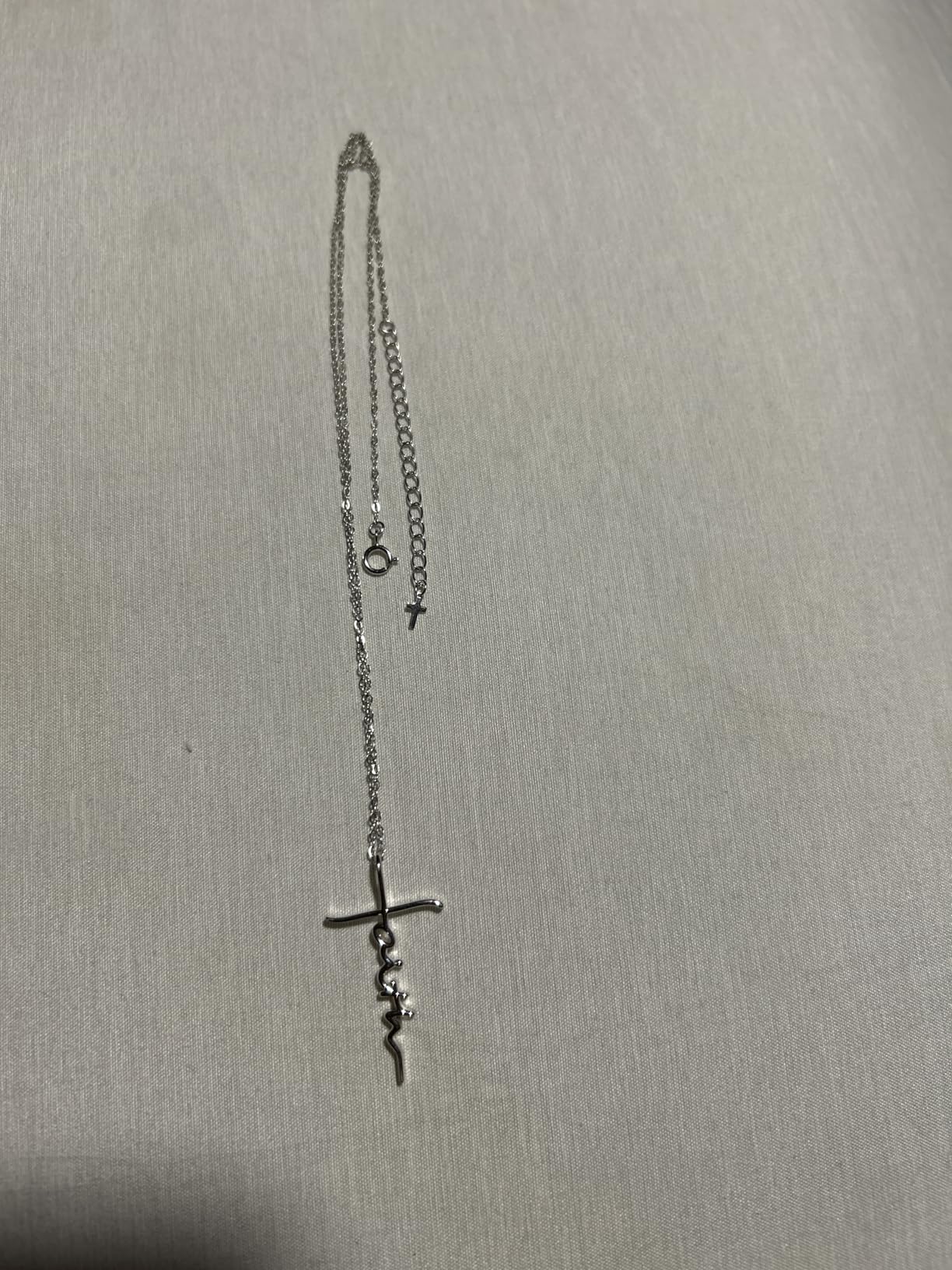 Lcherry Faith Cross Pendant Necklace for Women Religious Christian Jewelry Mother's Day Gifts for Women Customer Review Lcherry Faith Cross Pendant Necklace for Women Religious Christian Jewelry Mother's Day Gifts for Women - Customer Photo 1