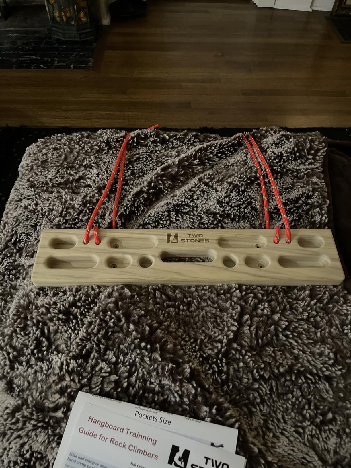 Two Stones Portable Hangboard | Rock Climbing Hangboard | Hang Board for Climbing | Rock Climbing Gifts for Rock Climbers for Climbers | Bouldering Gifts - Customer Photo 2