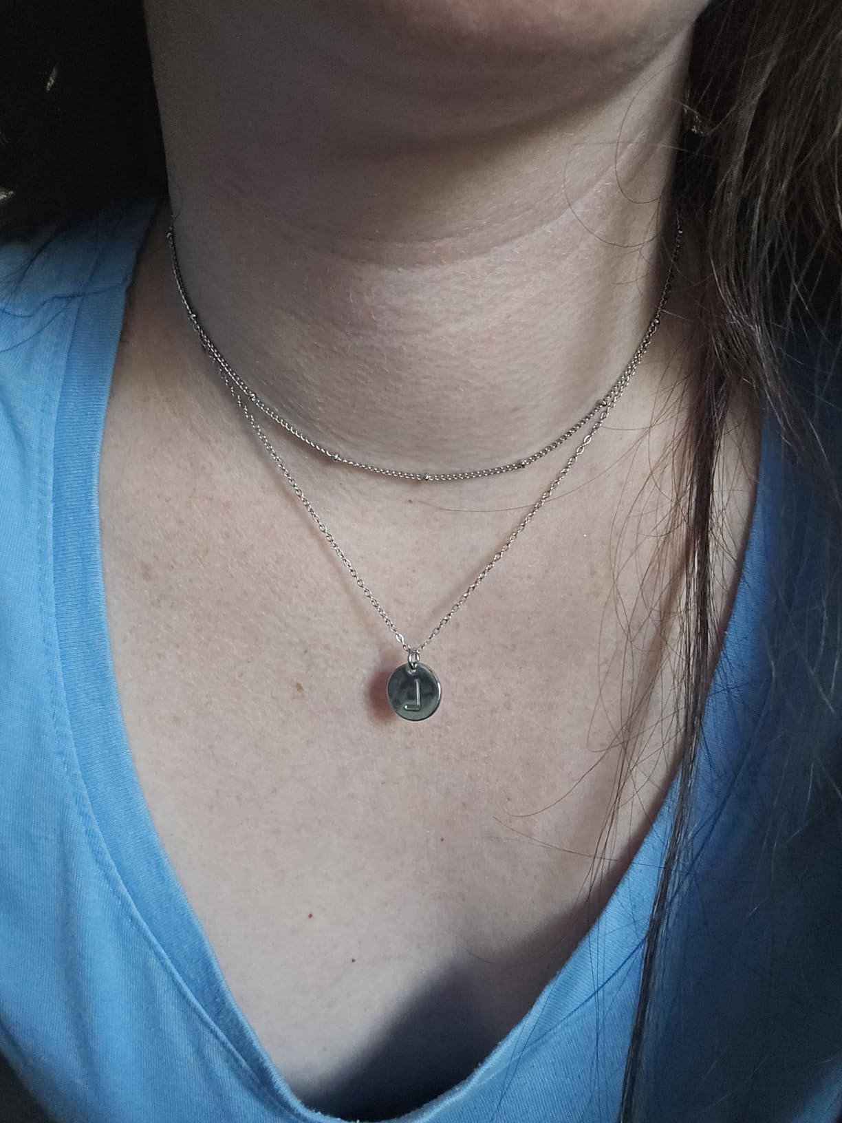 IEFWELL Stocking Stuffer for Teen Girls Women - Necklaces for Women Girls, 14K Gold-Plated Double Side Engraved Hammered Coin Necklaces, Layered Necklace Jewelry Pendant Gifts for Teen Girls Kids Customer Review IEFWELL Stocking Stuffer for Teen Girls Women - Necklaces for Women Girls, 14K Gold-Plated Double Side Engraved Hammered Coin Necklaces, Layered Necklace Jewelry Pendant Gifts for Teen Girls Kids - Customer Photo 1