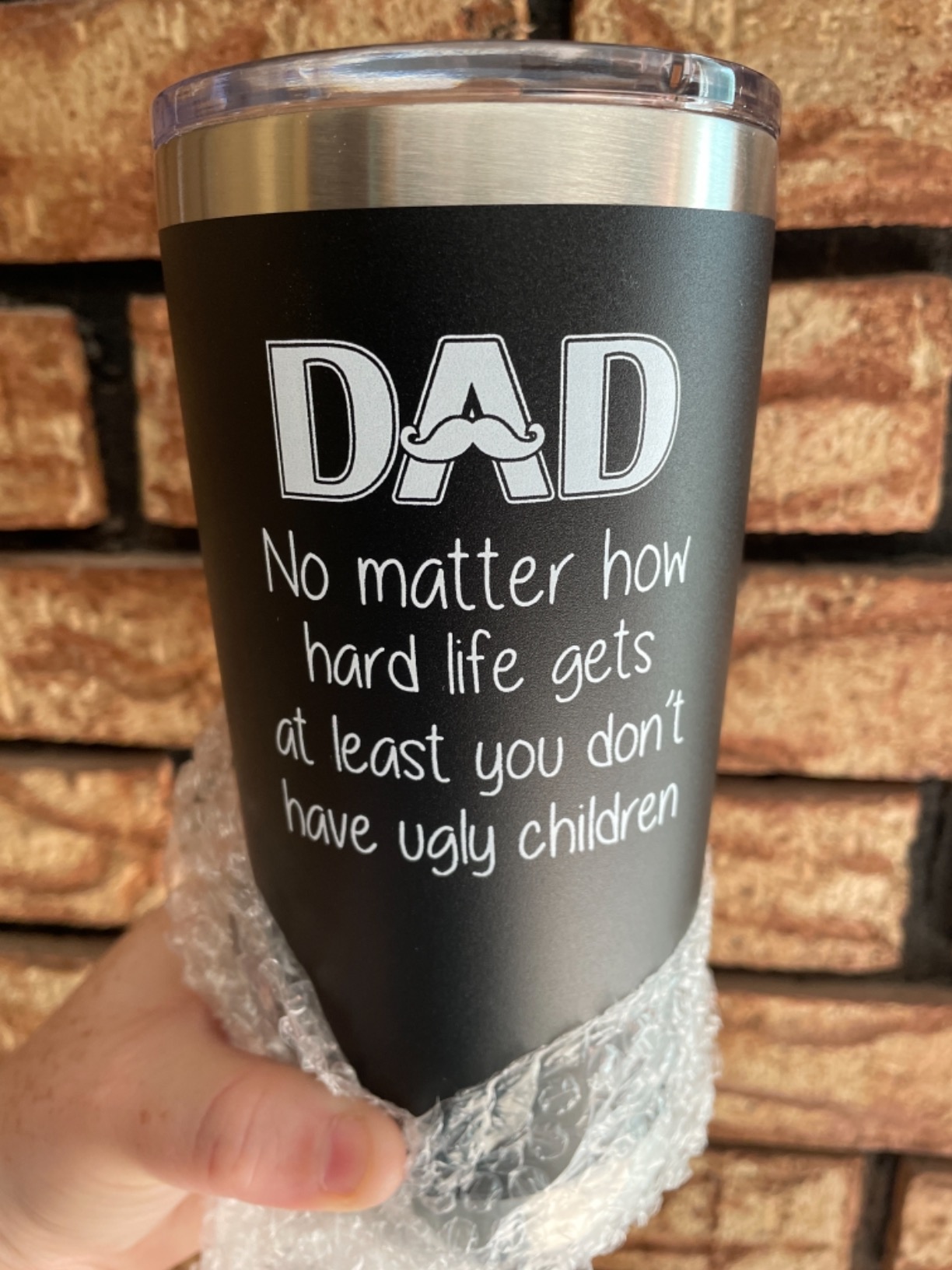 NewEleven 20 Oz Tumbler - Gifts for Dad from Kids - Dad Birthday Gift - Gifts for Father from Daughter/Son - Father Mug - Christmas/Birthday/Anniversary/Fathers Day - Customer Photo 5