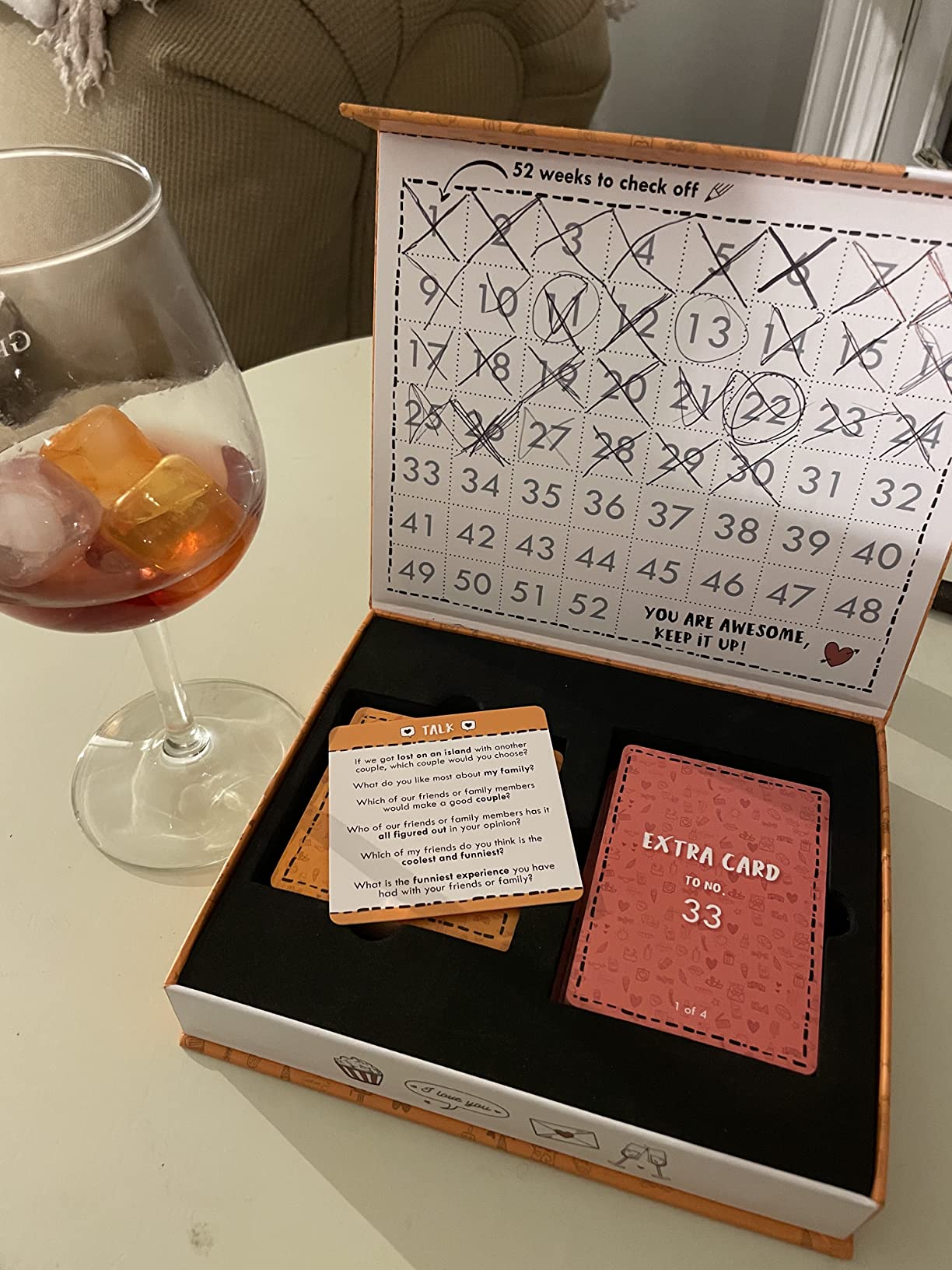 One Year of Love Box – 52 Romantic Ideas, Questions & Activities for Couples as Gift for Anniversary, Valentine's Day to Reconnect and Strengthen Your Relationship - Customer Photo 1