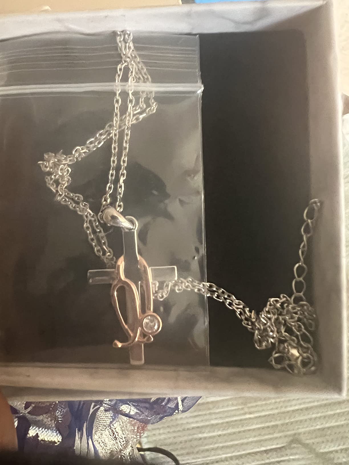 Sterling Silver Stethoscope Cross Necklace Earrings Bracelet Ring Women Medicine Pendant Jewelry Nurse Doctor Graduation Gift for Medical Student - Customer Photo 2