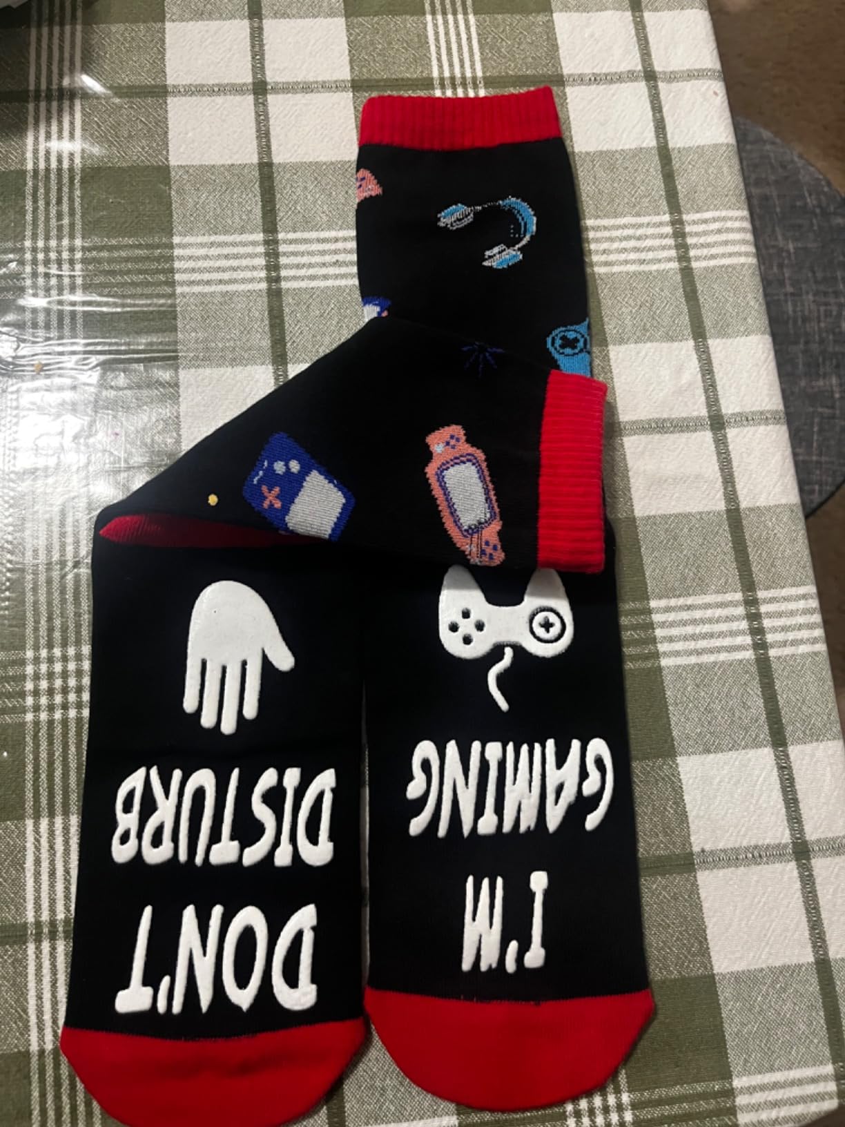 Do Not Disturb I'm Gaming Socks,Men Gifts for Men Teen Boys Dad Him Son Fathers,Valentines Christmas Stocking Stuffers - Customer Photo 3