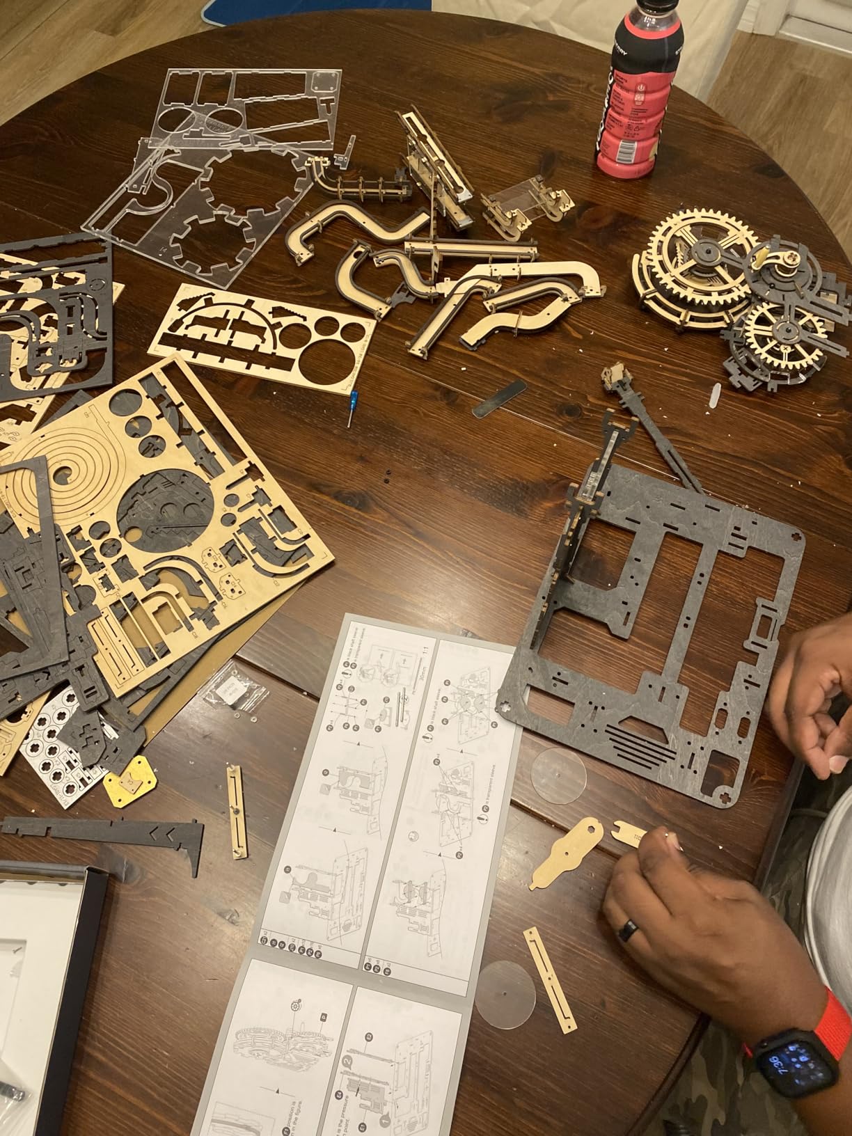 ROKR 3D Wooden Puzzles for Adults Marble Run Model Building Kit(LGA01 Marble Night City) Customer Review ROKR 3D Wooden Puzzles for Adults Marble Run Model Building Kit(LGA01 Marble Night City) - Customer Photo 1