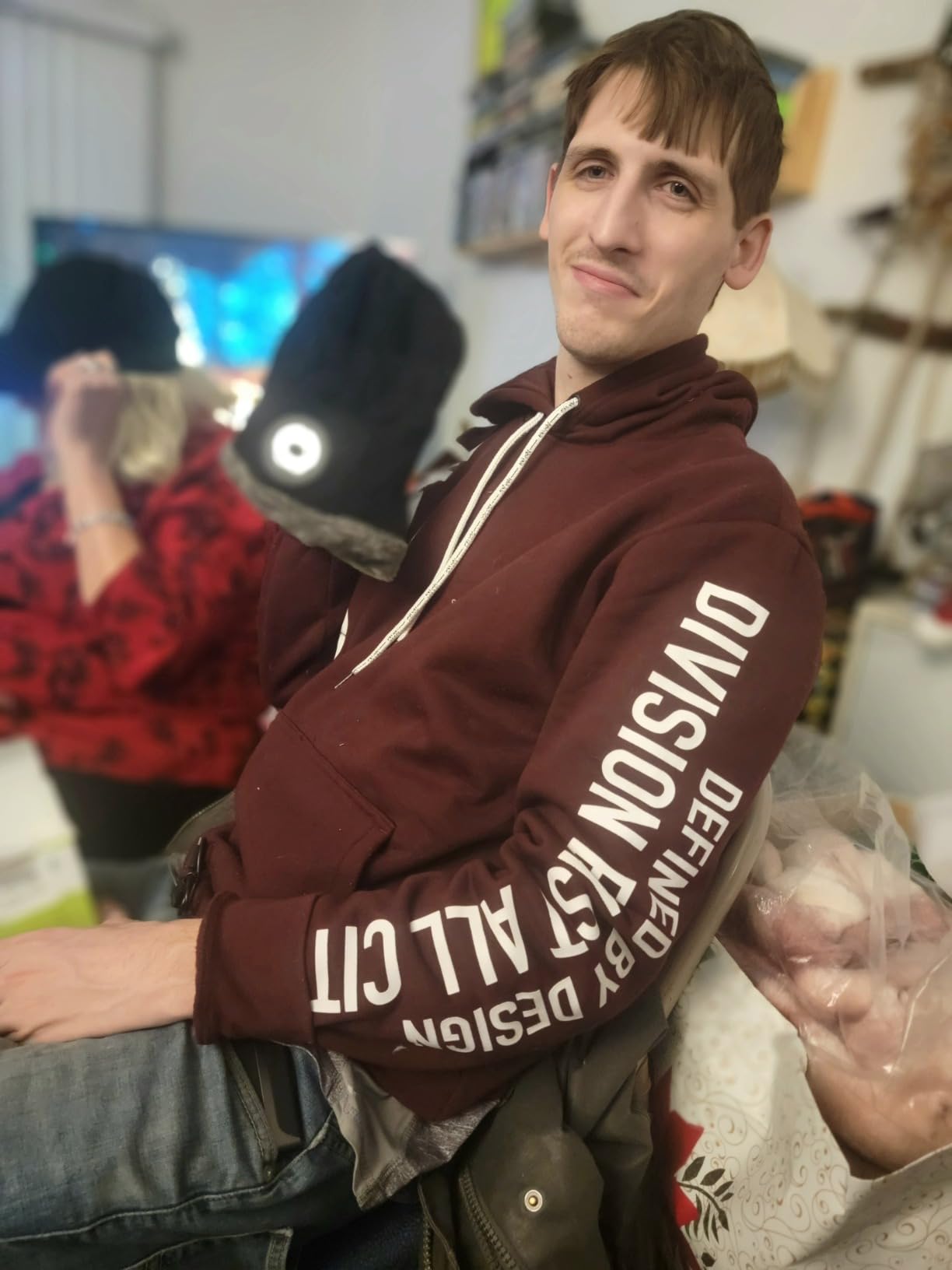 HIGHEVER LED Beanie Hat with Light: Christmas Stocking Stuffers for Men Adult Cool Gifts for Teen Boys Men Dad Winter Gifts - Customer Photo 1