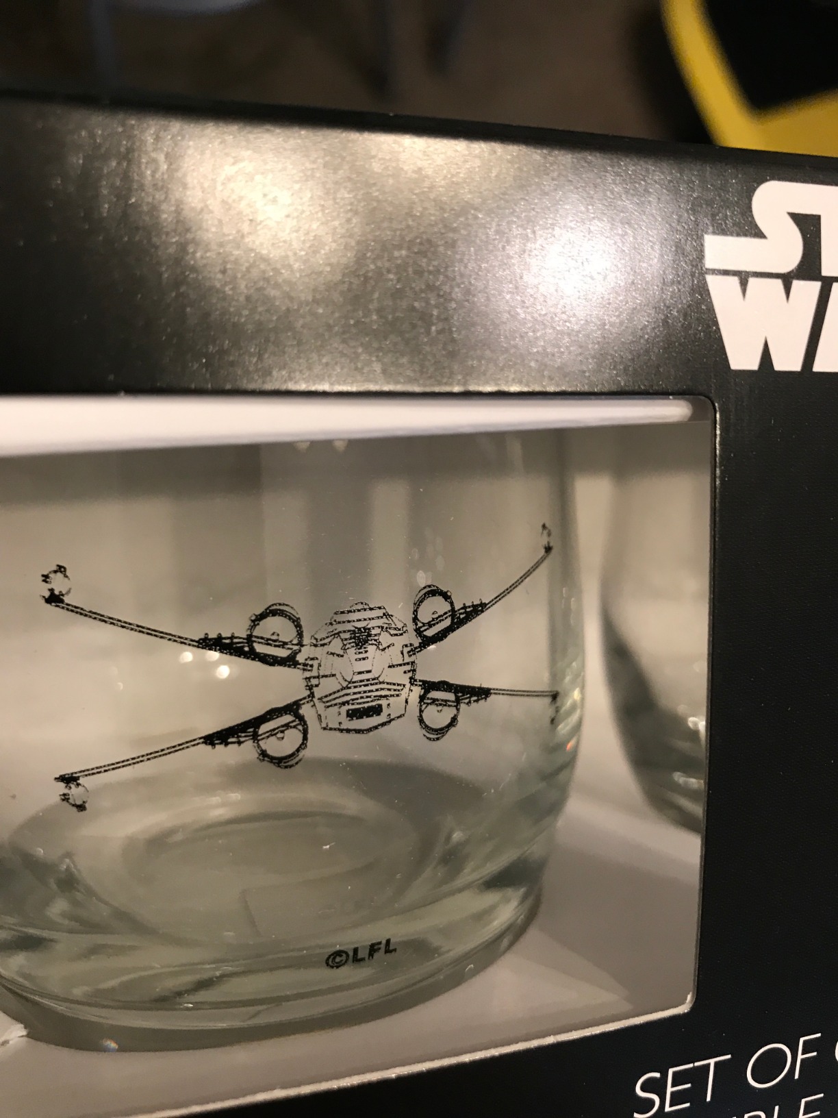 Star Wars Glass Set - X-Wing & TIE Fighter - Collectible Gift Set of 2 Cocktail Glasses - 10 oz Capacity - Classic Design - Heavy Base Customer Review Star Wars Glass Set - X-Wing & TIE Fighter - Collectible Gift Set of 2 Cocktail Glasses - 10 oz Capacity - Classic Design - Heavy Base - Customer Photo 1