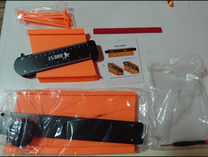 JOREST Connectable Contour Gauge (10+5 Inch), Gifts Ideas for Men Dad Handyman Husband Him, Shape Profile Duplicator with Lock, Outline Angle Measuring Tool, Template tool, Tile Flooring, Scribe Edge Customer Review JOREST Connectable Contour Gauge (10+5 Inch), Gifts Ideas for Men Dad Handyman Husband Him, Shape Profile Duplicator with Lock, Outline Angle Measuring Tool, Template tool, Tile Flooring, Scribe Edge - Customer Photo 2