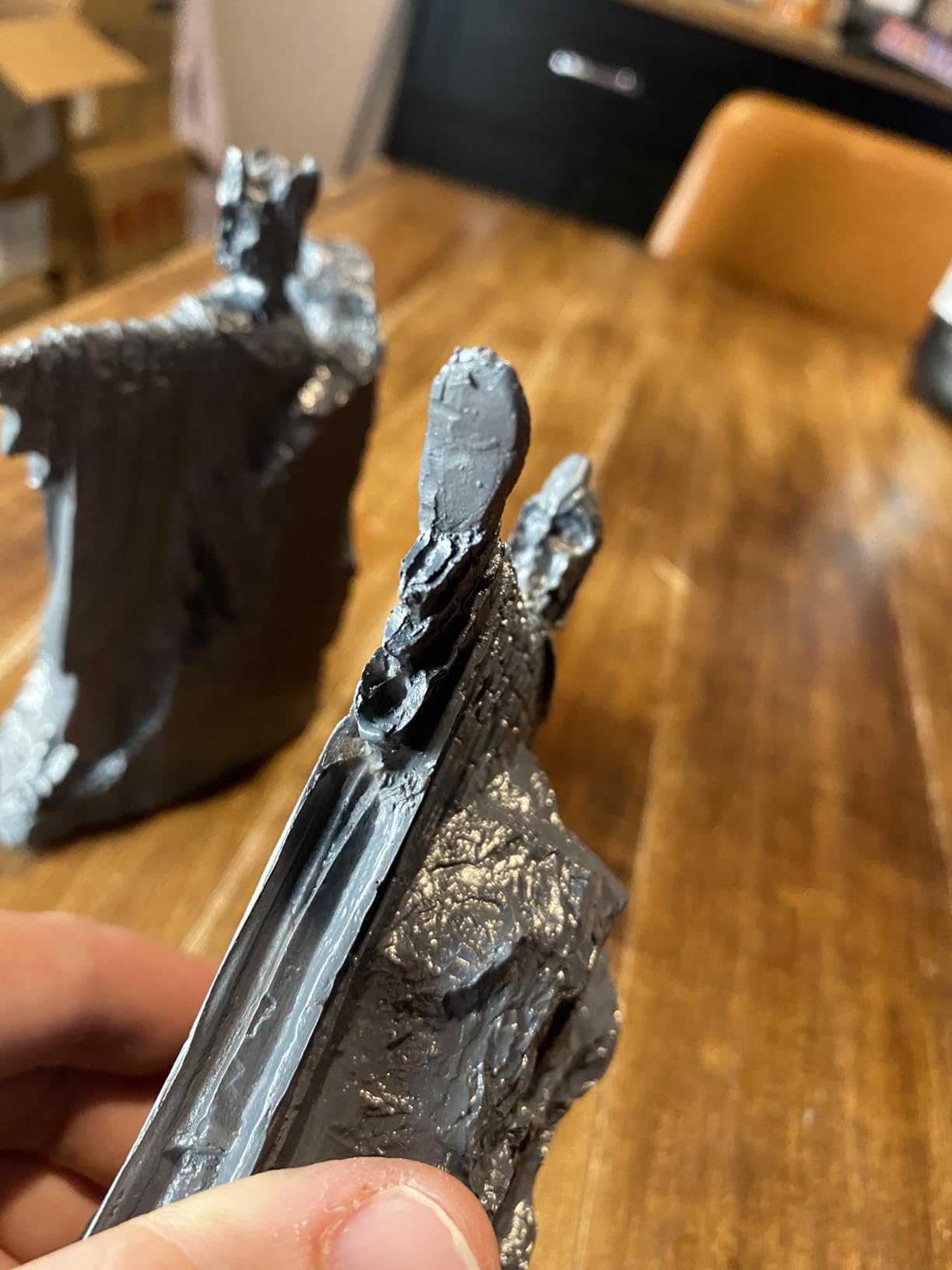 Bookends Book End Lord of Rings Hobbit Book Decoration Resin, Decorative Book Stopper Binder and Dividers, Blue, Large - Customer Photo 1