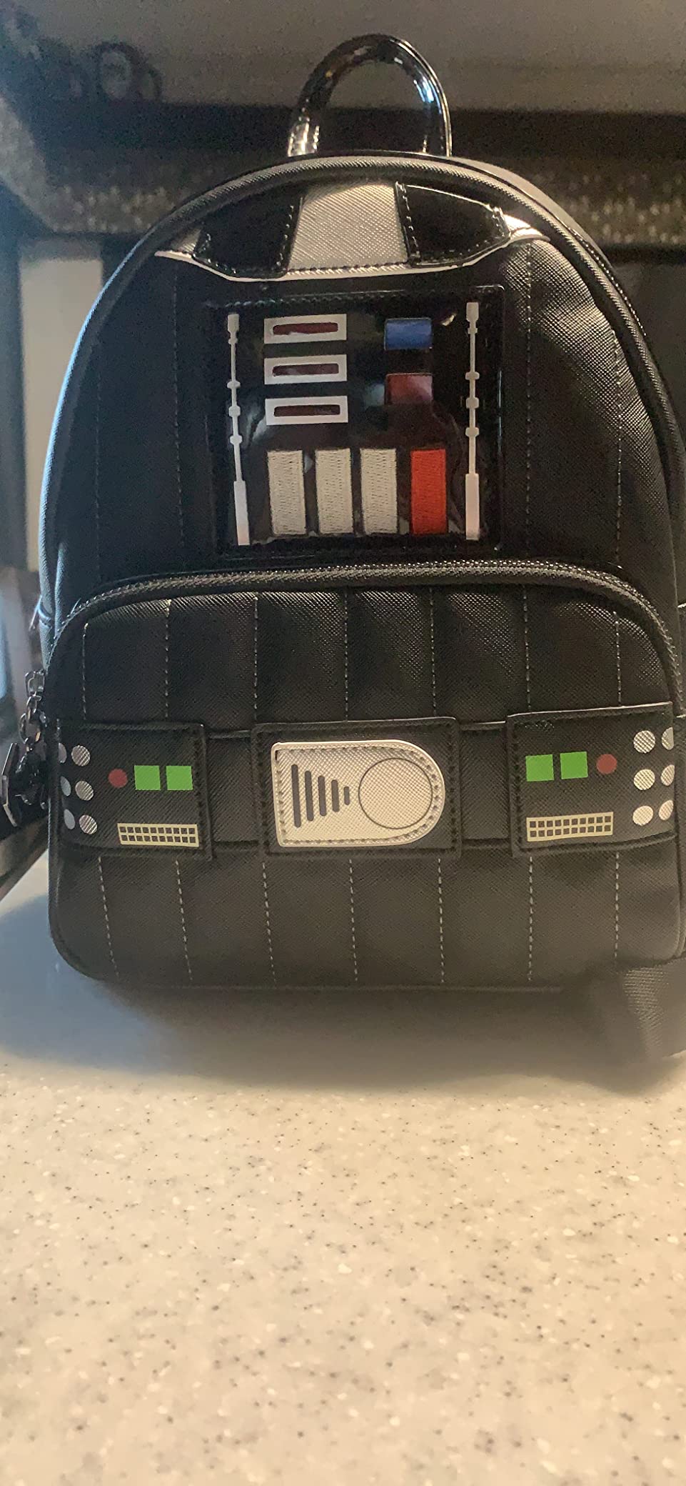 Loungefly Women's Star Wars Darth Vader Light Up Cosplay Double Strap Shoulder Bag Purse Customer Review Loungefly Women's Star Wars Darth Vader Light Up Cosplay Double Strap Shoulder Bag Purse - Customer Photo 1