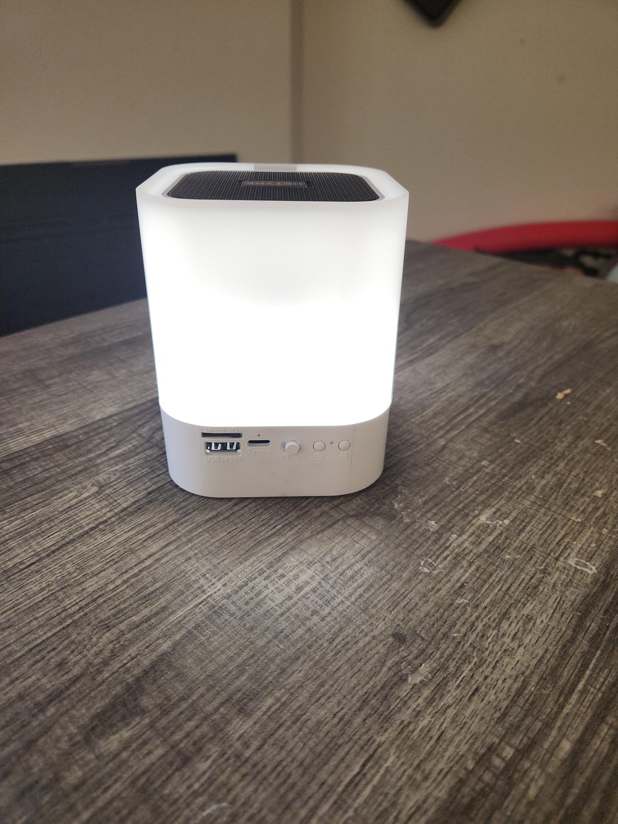 Night Light Bluetooth Speaker, 5 in 1 Touch Control Bedside Lamp Dimmable Multi-Color Changing, Bedroom Alarm Clock, Best Birthday Gift Ideas for 10 11 12 13 14 Year Old Teenage Girls/Boys Customer Review Night Light Bluetooth Speaker, 5 in 1 Touch Control Bedside Lamp Dimmable Multi-Color Changing, Bedroom Alarm Clock, Best Birthday Gift Ideas for 10 11 12 13 14 Year Old Teenage Girls/Boys - Customer Photo 1