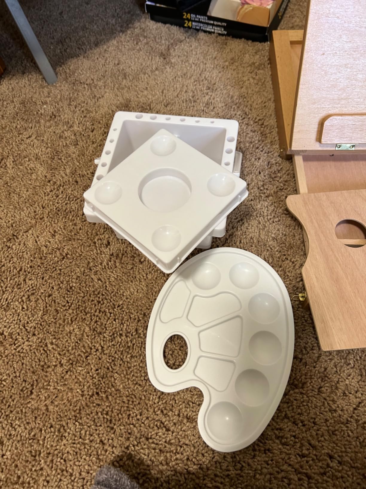 149Pcs Deluxe Artist Painting Set with Aluminum and Beech Wood Easel, 48 Colors Acrylic & Oil Paints, 24 Colors Watercolor Paints, Art Paint Supplies for Artists, Beginner & Adults Customer Review 149Pcs Deluxe Artist Painting Set with Aluminum and Beech Wood Easel, 48 Colors Acrylic & Oil Paints, 24 Colors Watercolor Paints, Art Paint Supplies for Artists, Beginner & Adults - Customer Photo 0