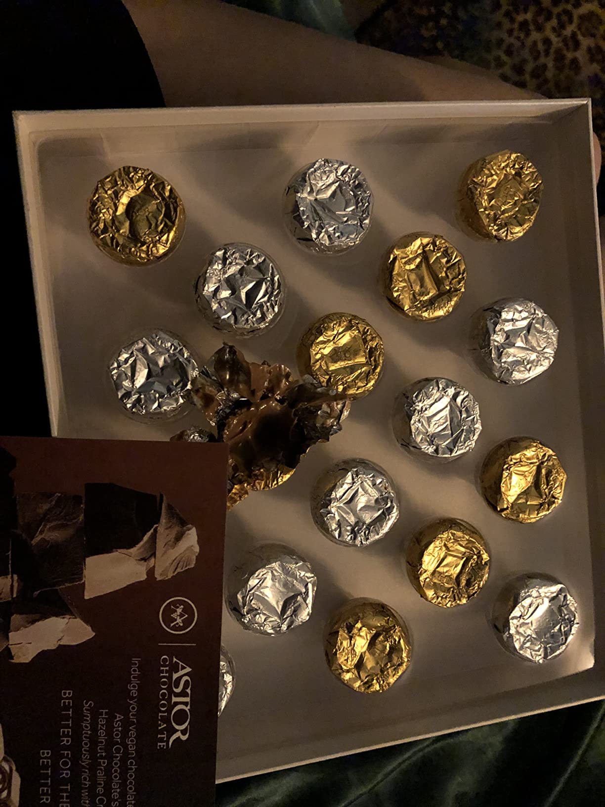 Vegan Chocolate by Astor Chocolate, Dairy Free Chocolate Gift Box, 18 Gourmet Hazelnut Belgian Dessert Truffles Non Daily Kosher - Customer Photo 2