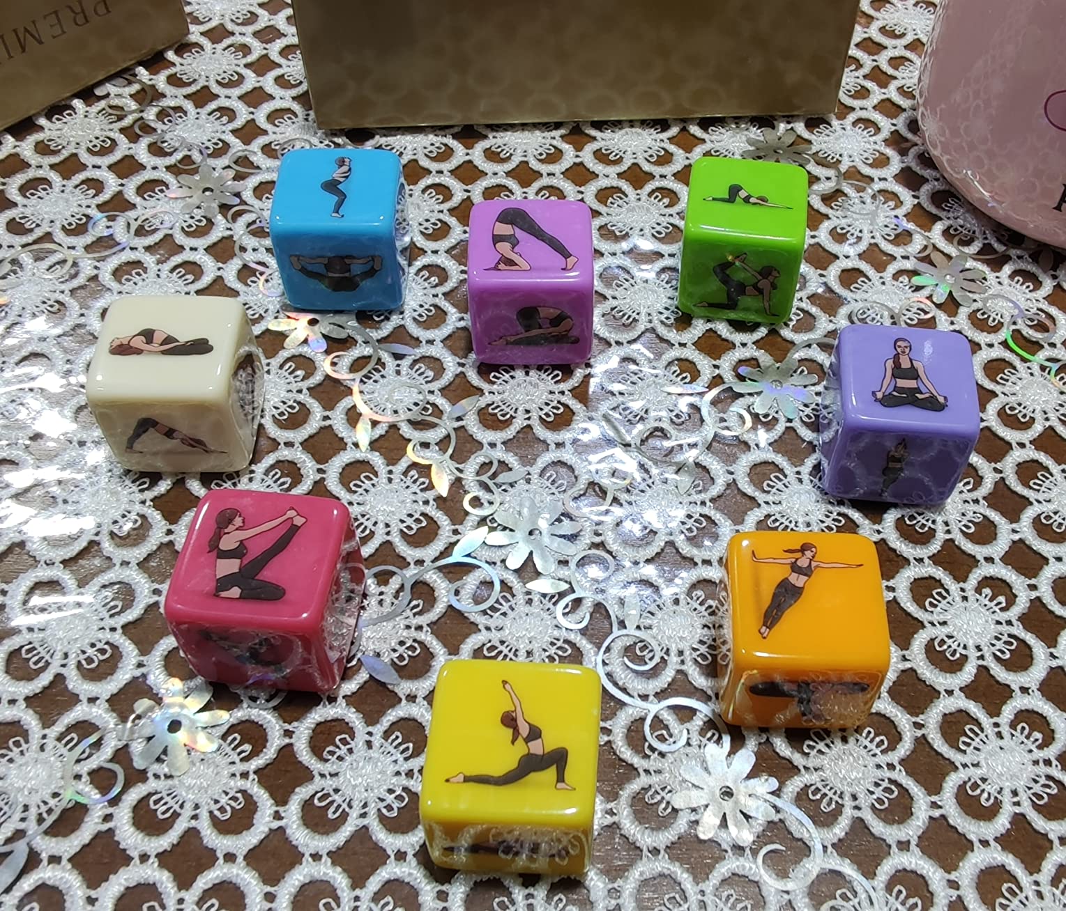 Asana Moon Yoga Dice – One of The Unique Yoga Gifts for Women or Any Yoga Lover – Yoga Accessories for Teachers and Yogis – Yoga Gift Idea for Instructors - Customer Photo 3