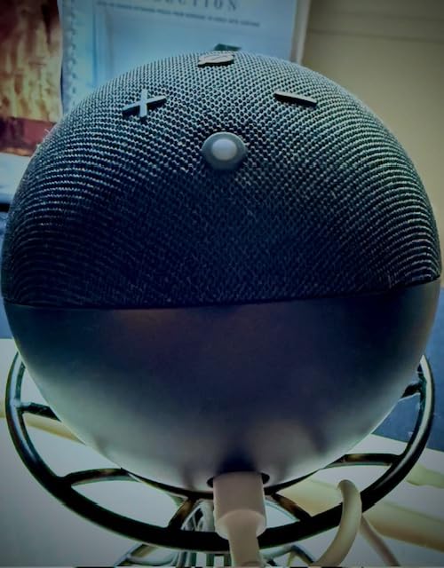 Amazon Echo Dot (newest model) - Vibrant sounding speaker with Alexa+ Early Access, Great for bedrooms, dining rooms and offices, Charcoal - Customer Photo 1