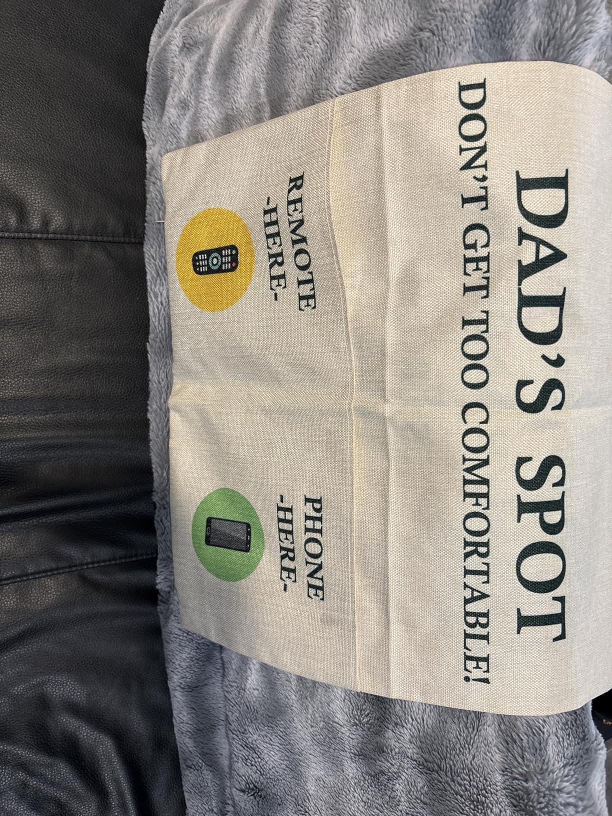 Grandma Gifts, 2-Pocket Grandma's Spot Throw Pillow Covers 18x18 Inch + Engraved Spoon, Birthday Christmas hanksgiving Day Gifts for Grandma Mom Gigi Nana Mimi - Customer Photo 1