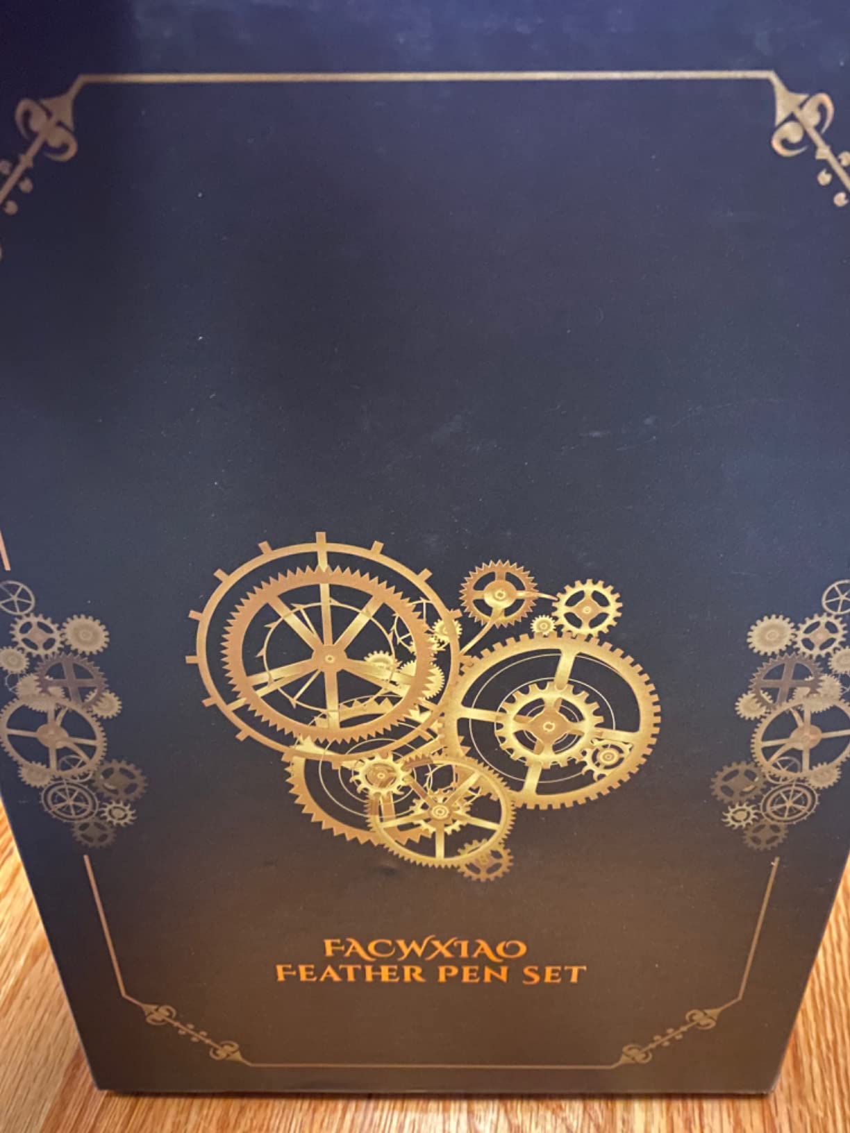 Quill Pen Set, Feather Pen, Ink, Bookmarks, Seals, Nibs, Wax Bead, Envelopes, Writing Paper, Gift Box, Red Customer Review Quill Pen Set, Feather Pen, Ink, Bookmarks, Seals, Nibs, Wax Bead, Envelopes, Writing Paper, Gift Box, Red - Customer Photo 1