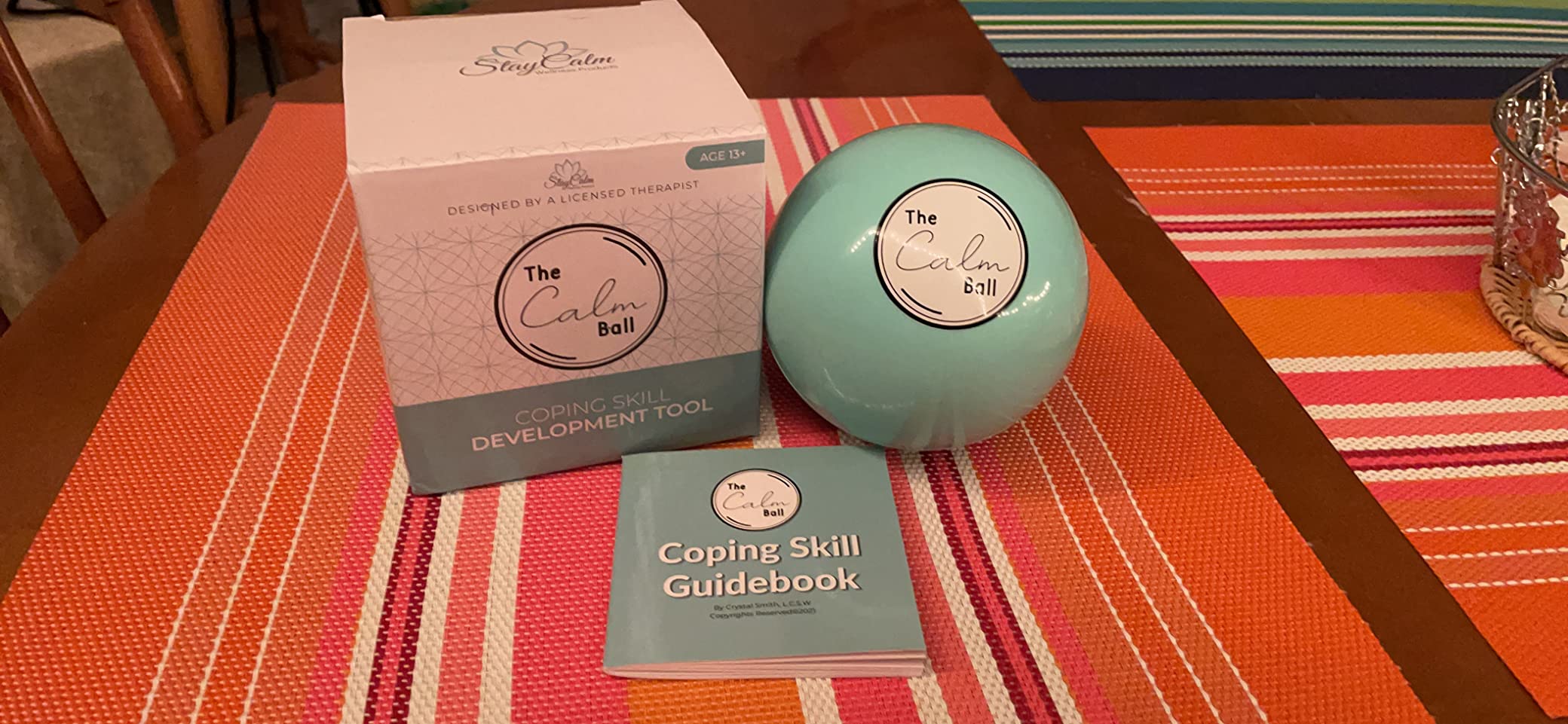 The Calm Ball – Therapist-Designed Coping Skills Magic 8 Ball with 20 Calming Strategies & Guidebook – Emotional Regulation Tool & Mental Health Gift for Teens, Adults, Therapists & Classrooms - Customer Photo 2