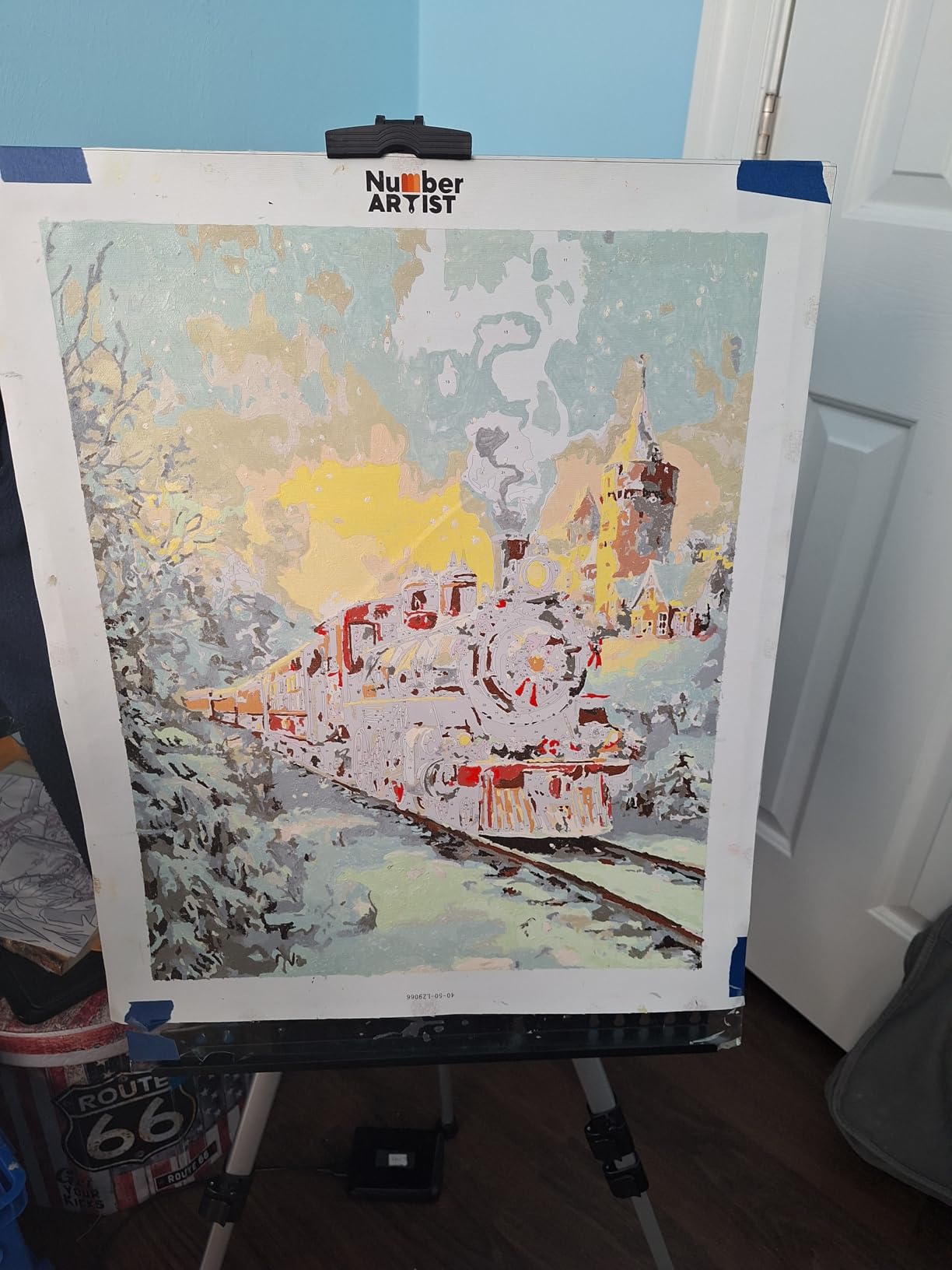 Art Easel Stand for Painting and Sign - RRFTOK Aluminum 66 Inch Metal Tripod Adjustable Portable Easels for Display - Canvas Stand for Floor Drawing - Gifts for Artists Woman or Teen Art Supplies Customer Review Art Easel Stand for Painting and Sign - RRFTOK Aluminum 66 Inch Metal Tripod Adjustable Portable Easels for Display - Canvas Stand for Floor Drawing - Gifts for Artists Woman or Teen Art Supplies - Customer Photo 1