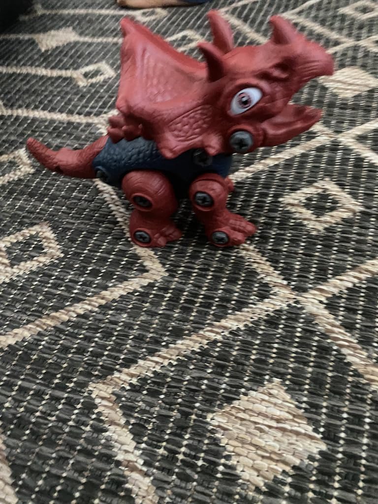 Dinosaur Toys for 3, 4, 5, 6, 7 Year Old Boys, Take Apart Toys with Electric Drill for Kids, STEM Educational Construction Building Toy, Ideal Birthday Christmas Easter Gifts, Incl Tyrannosaurus Rex - Customer Photo 2