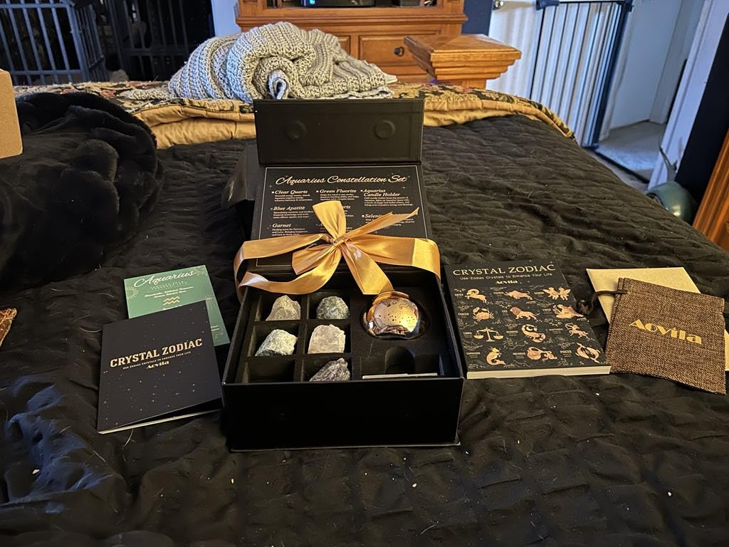 Sagittarius Crystals Gift Set, Zodiac Signs Healing Crystals Birthstones with Horoscope Box Set Sagittarius Astrology Crystals Healing Stones Gifts Customer Review Sagittarius Crystals Gift Set, Zodiac Signs Healing Crystals Birthstones with Horoscope Box Set Sagittarius Astrology Crystals Healing Stones Gifts - Customer Photo 1