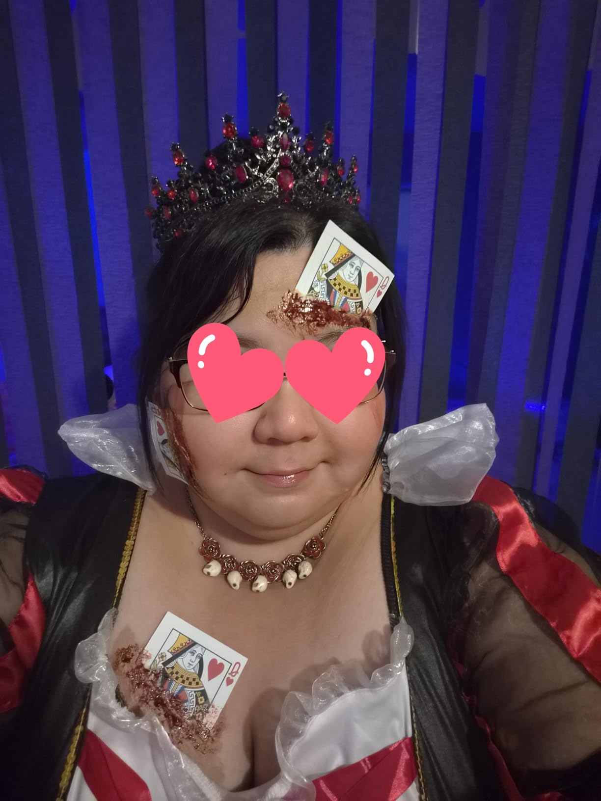 TOBATOBA Red Tiaras and Crowns for Women, Queen of Heart Crown, Crystal Wedding Tiara for Women Royal Queen Crown, Princess Tiara for Bride Headpieces for Birthday Pageant Halloween Costume Cosplay - Customer Photo 2